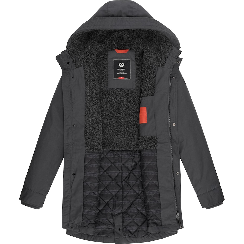 Ragwear Kurzmantel »Mr Smithem«, Lange Herren Winterjacke mit Kapuze