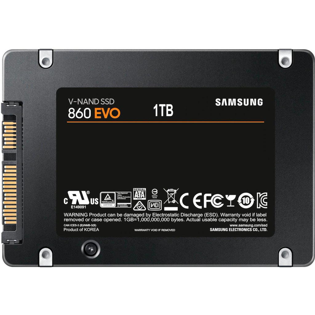 Samsung interne SSD »860 EVO«, 2,5 Zoll, Anschluss SATA III