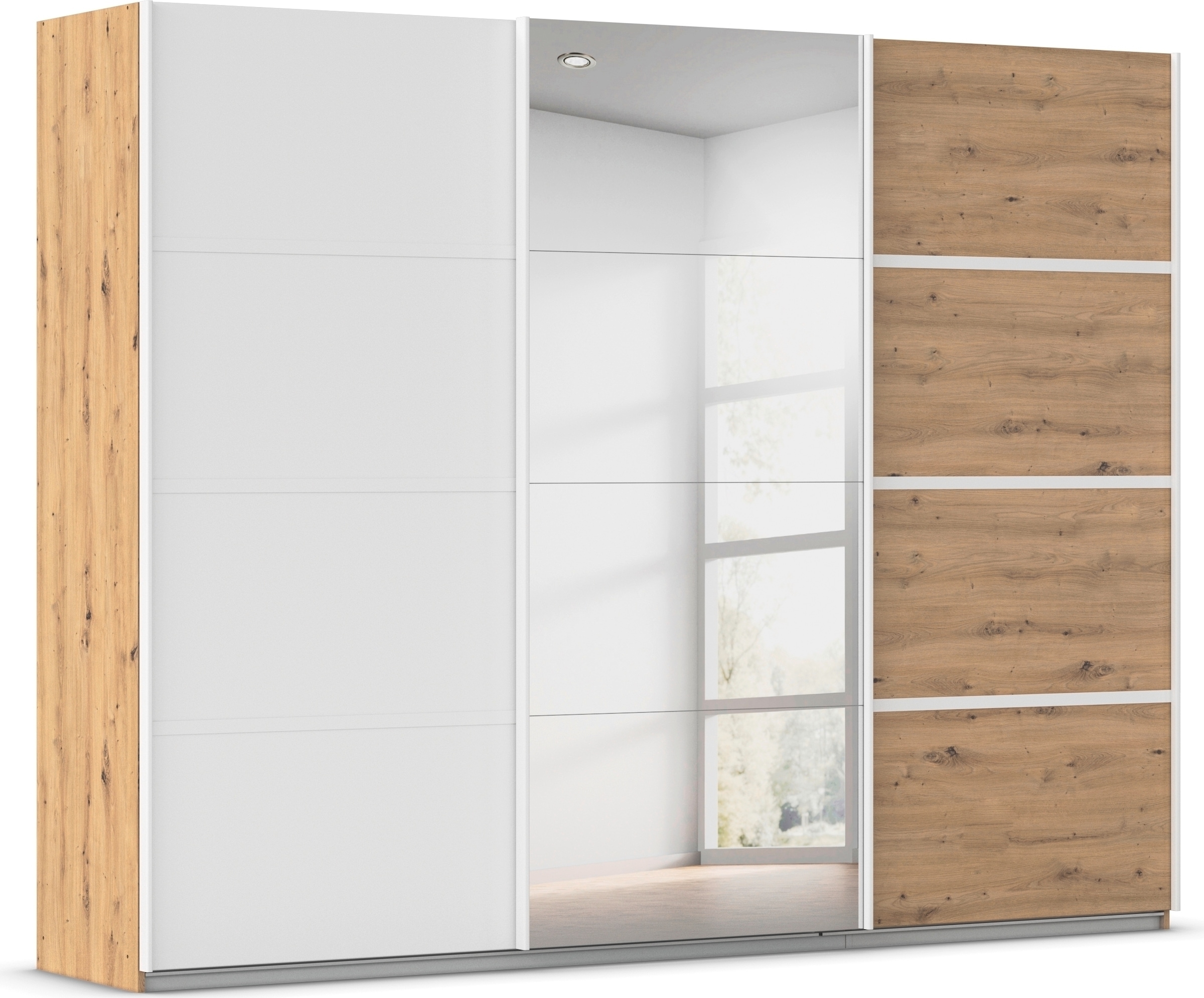 OTTO home Kleiderschrank "Mehrzweckschrank Aktenschrank Möbel Mietswohnung Schlafzimmer AVOLA" 3 verschiedene Ausstattungen BASIC/CLASSIC/PREMIUM (inkl. SOFT-CLOSE), mit eleganten Zierleisten in Chrom, Schwarz oder Weiß MADE IN GERMANY
