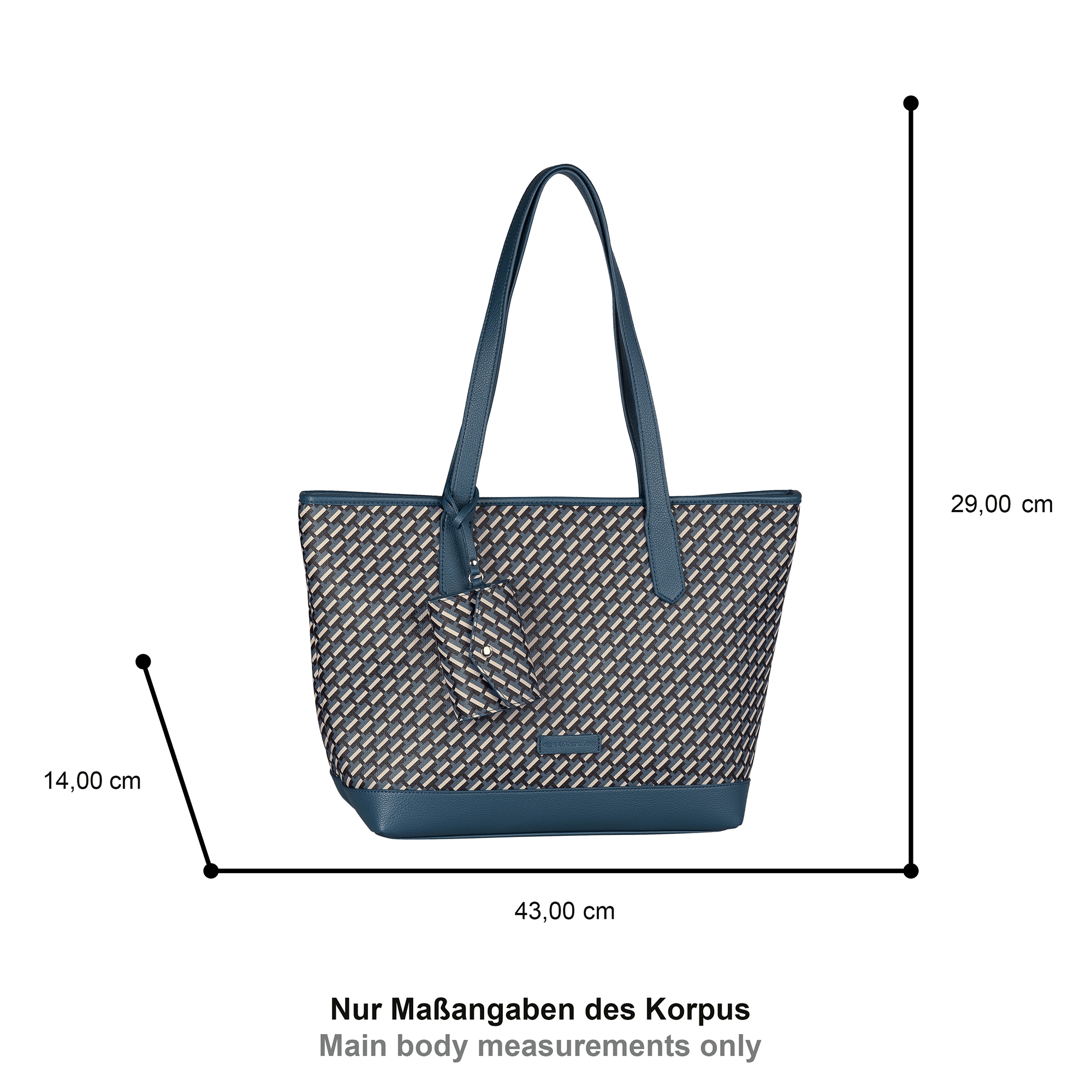 TOM TAILOR Shopper »Xenia«, mit raffiniert geometrischen "T" Print des Logos auf dem Taschenkörper