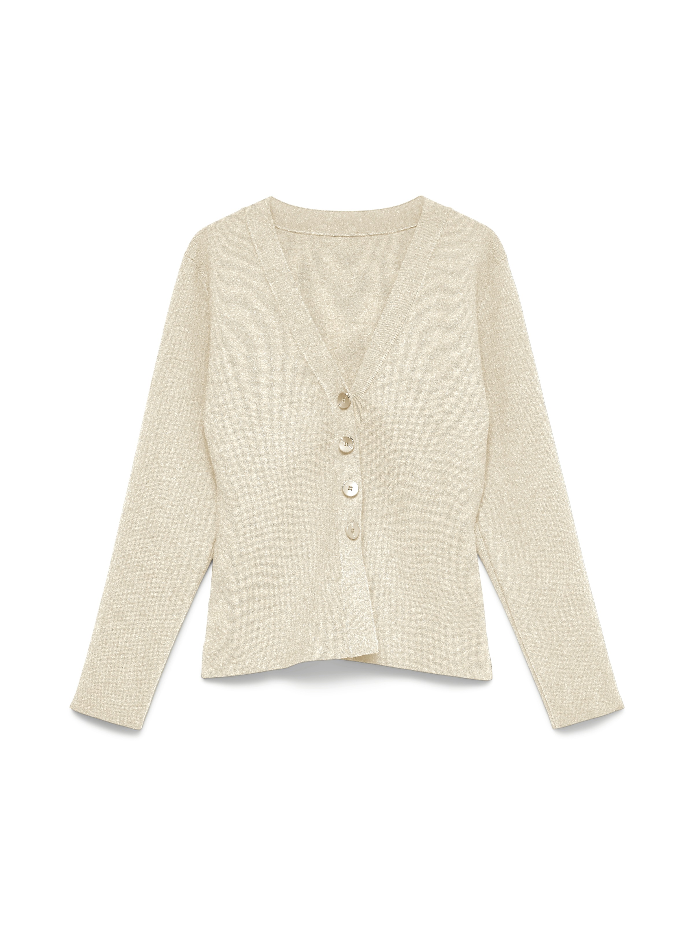 Vero Moda Strickjacke »VMMILLE LS V-NECK CARDIGAN NOOS« Materialmix mit Wolle
