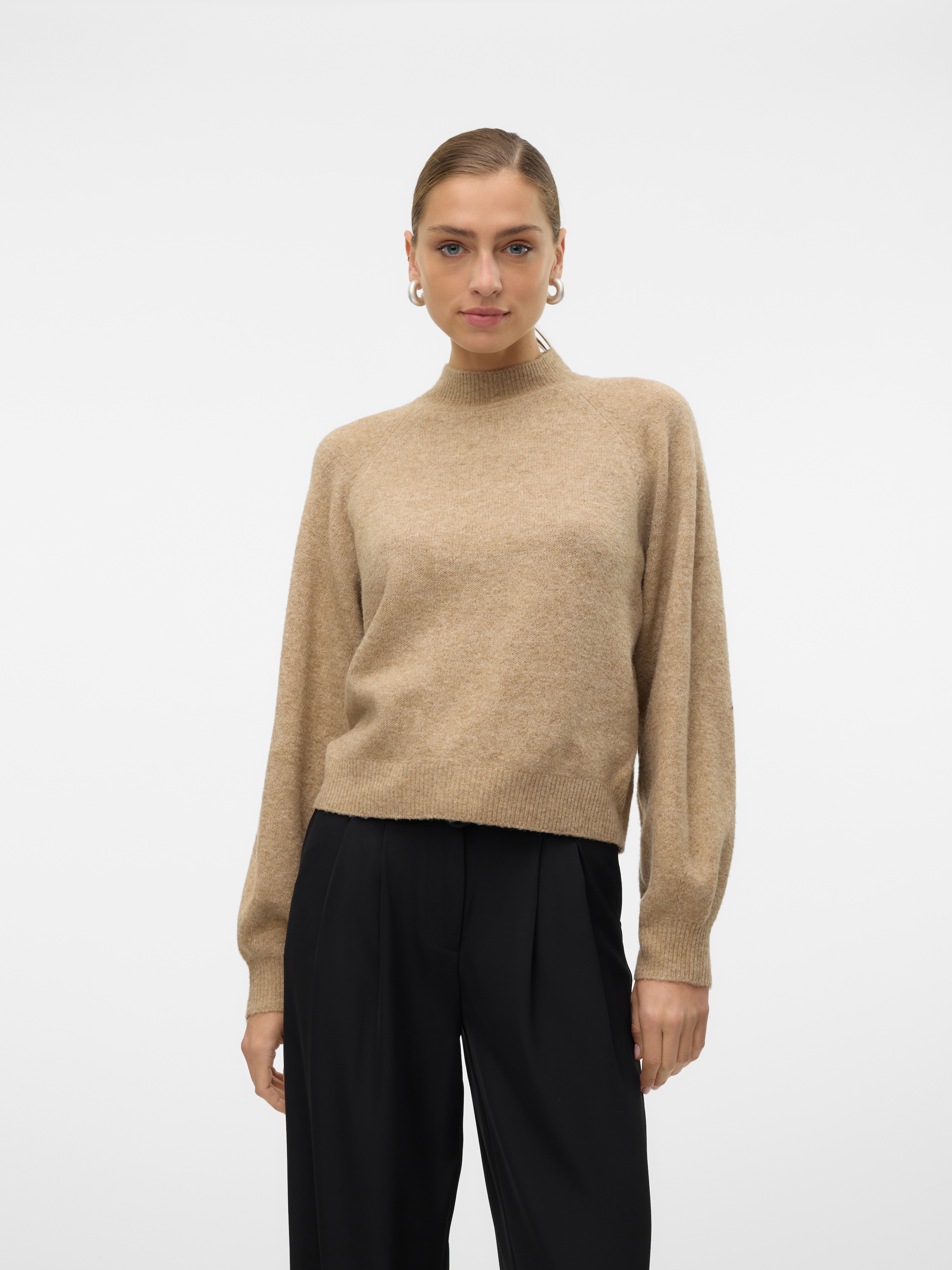 Vero Moda "VMLEAF LS HIGH NECK PULLOVER ENT" günstig online kaufen