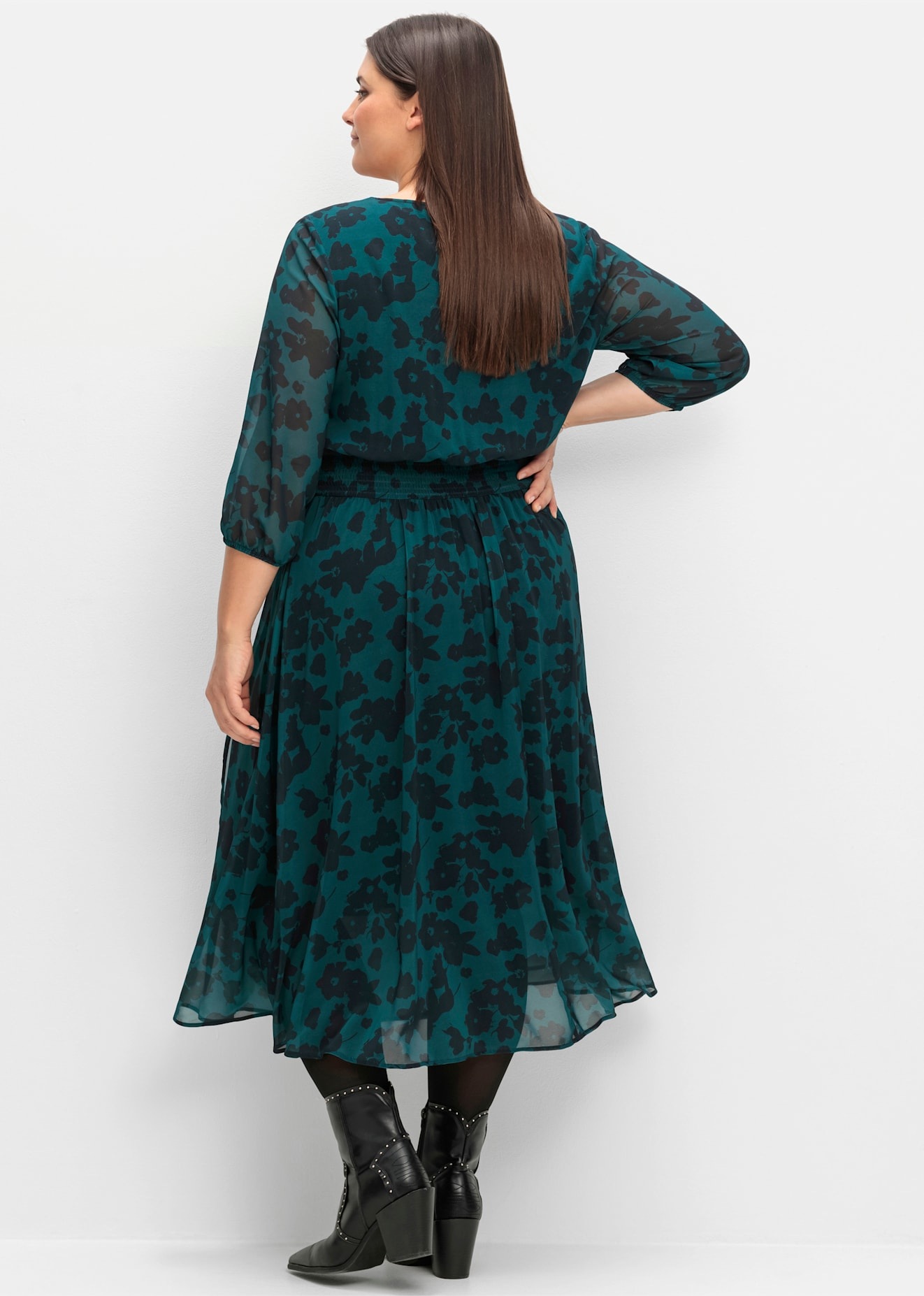 Sheego Chiffonkleid »Chiffonkleid«