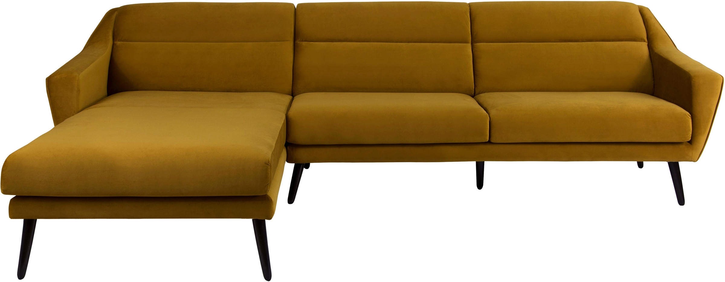 OTTO home Ecksofa "Bille L-Form" mit Naht im Rückenkissen und Beinen aus Ei günstig online kaufen