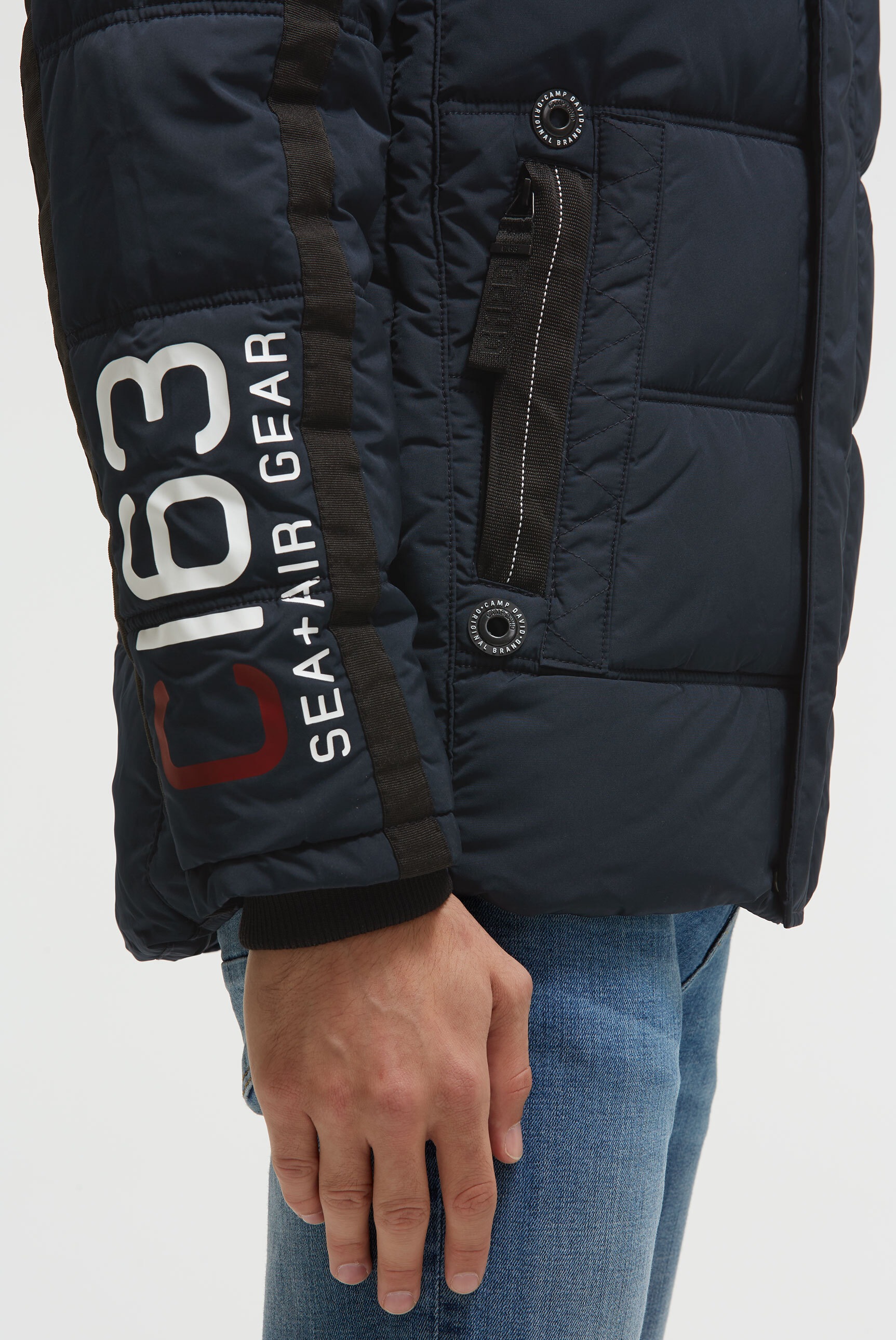 CAMP DAVID Winterjacke, mit Kapuze, mit Innentaschen