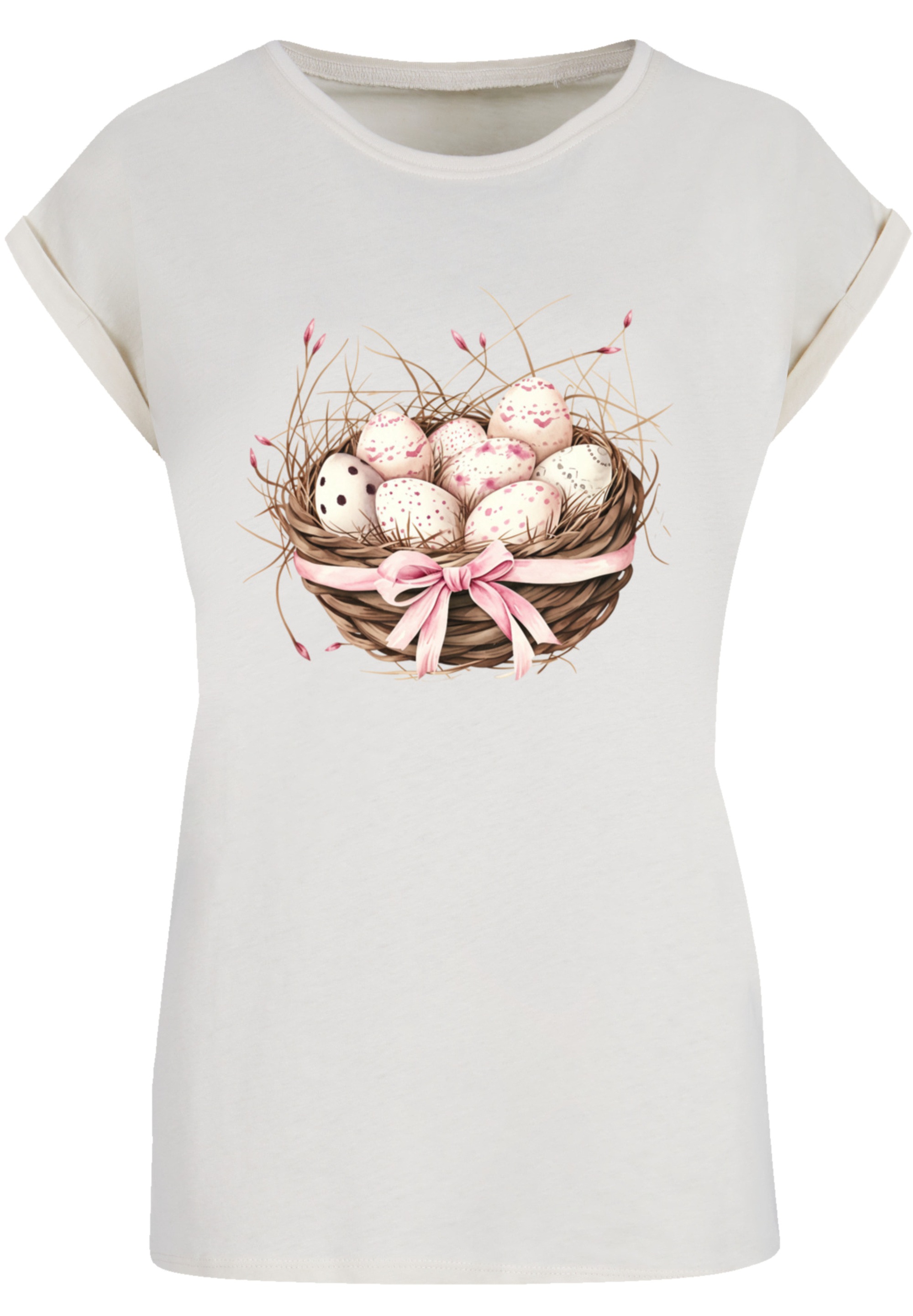 F4NT4STIC T-Shirt »Osterei Nest Korb Dekor«, Premium Qualität