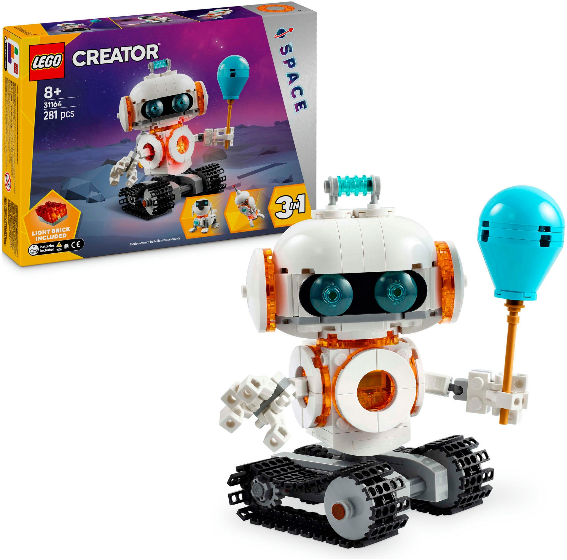 LEGO® Konstruktionsspielsteine »Weltraum-Roboter (31164), LEGO Creator«, (281 St.), Made in Europe