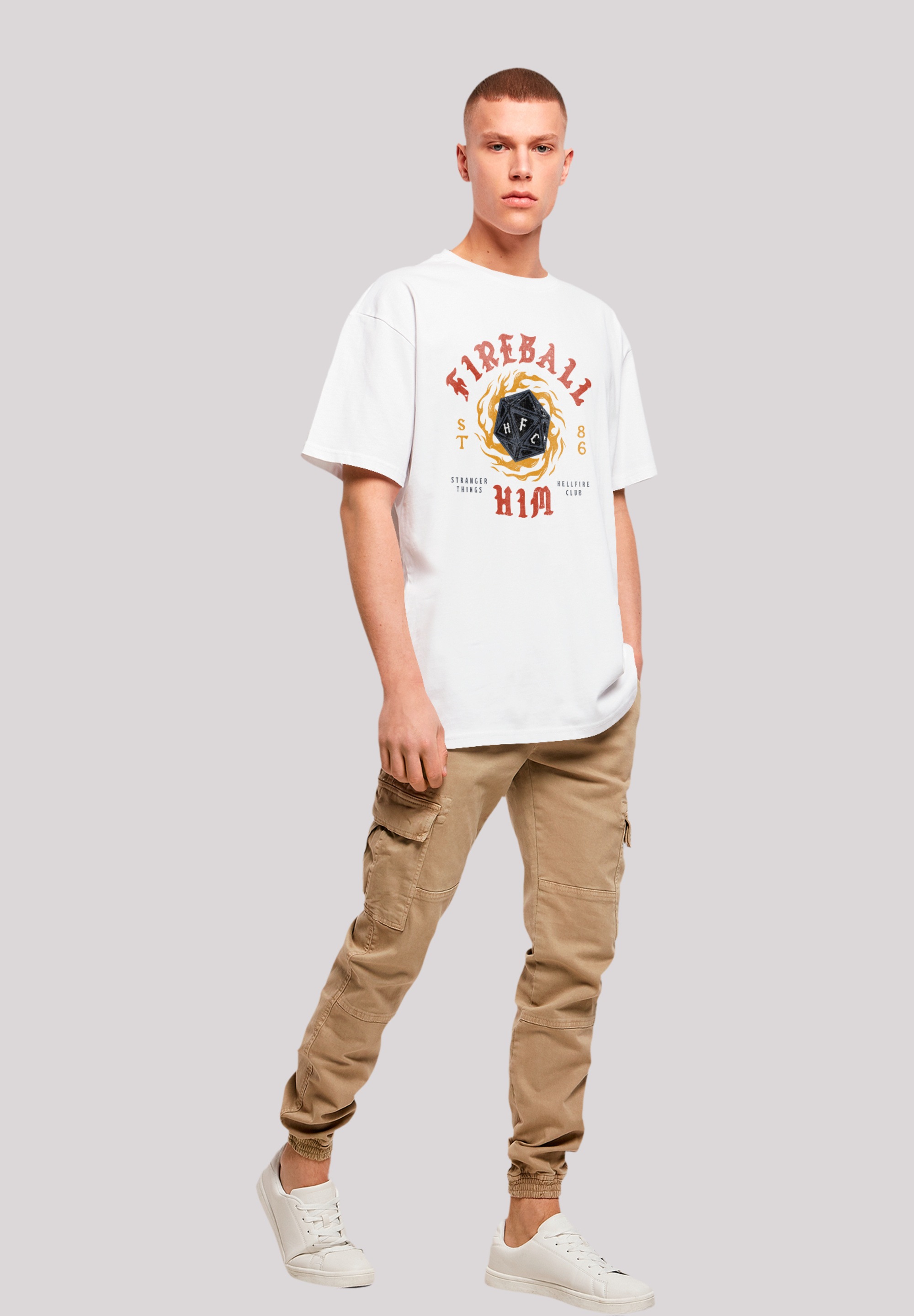 F4NT4STIC T-Shirt »Stranger Things Fireball Dice 86«, Premium Qualität