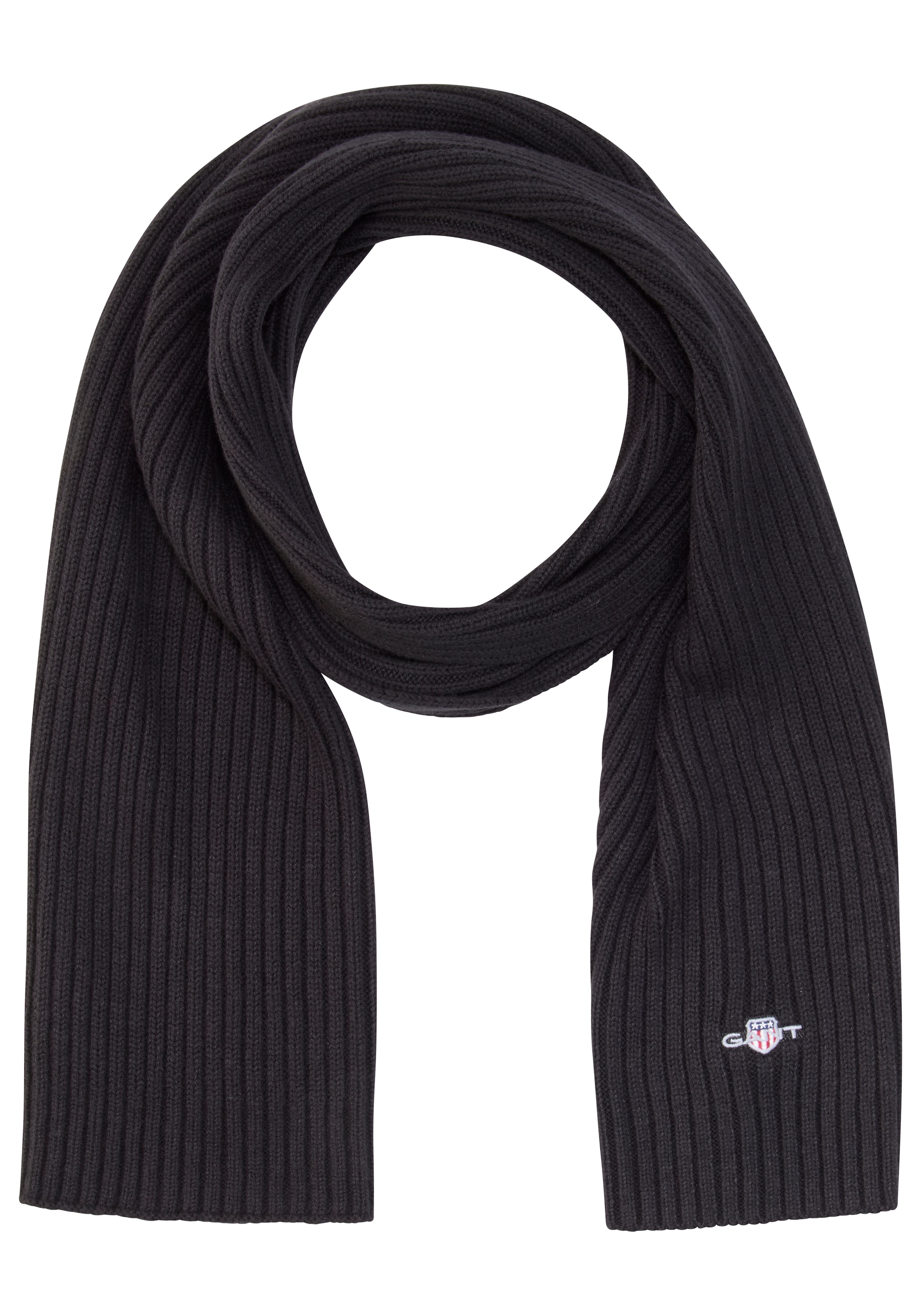 Gant Strickschal "COTTON BLEND LOGO" günstig online kaufen