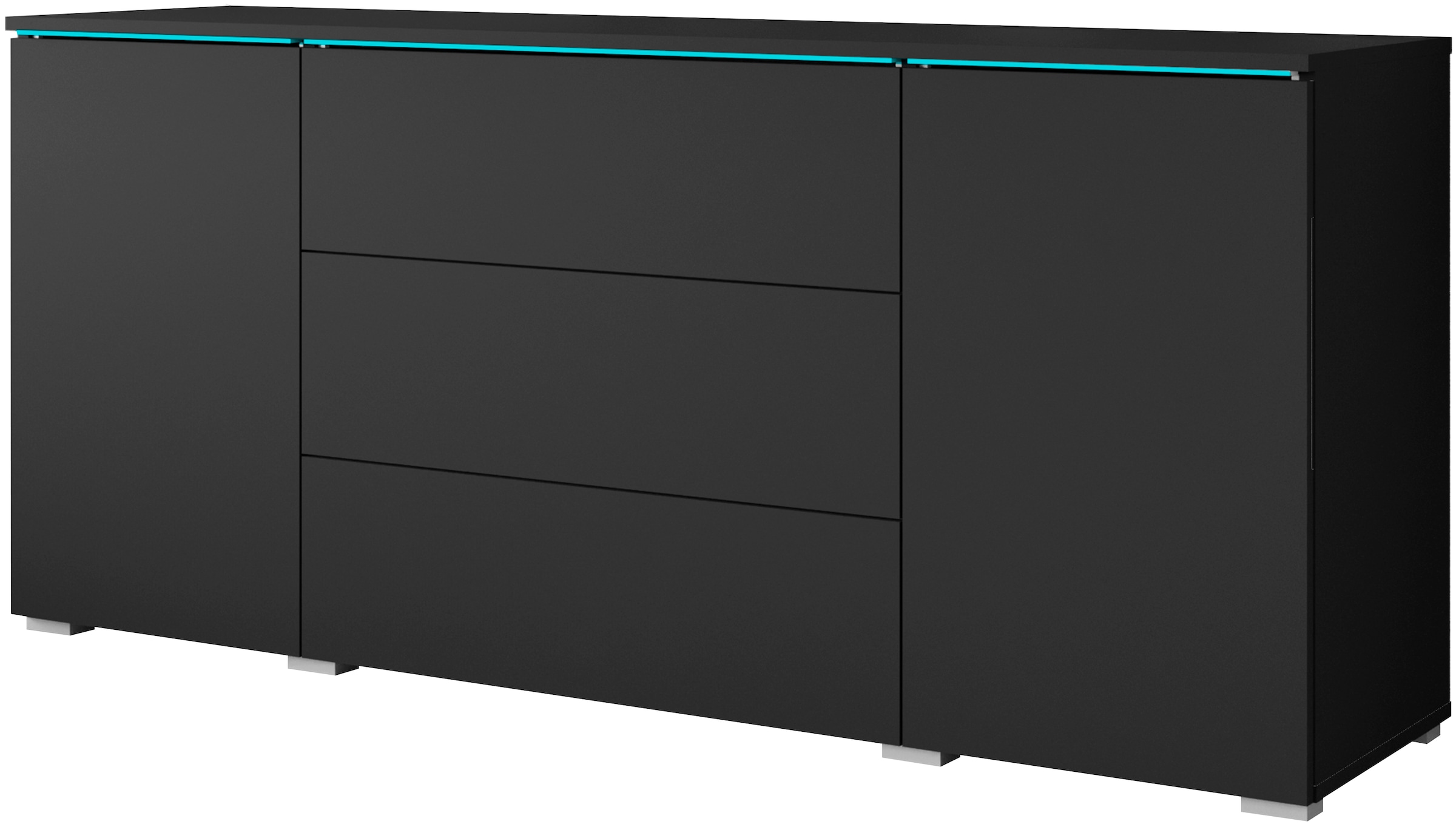 Home affaire Sideboard "VERA, grifflos" verstellbare Einlegeböden, Wahlweis günstig online kaufen