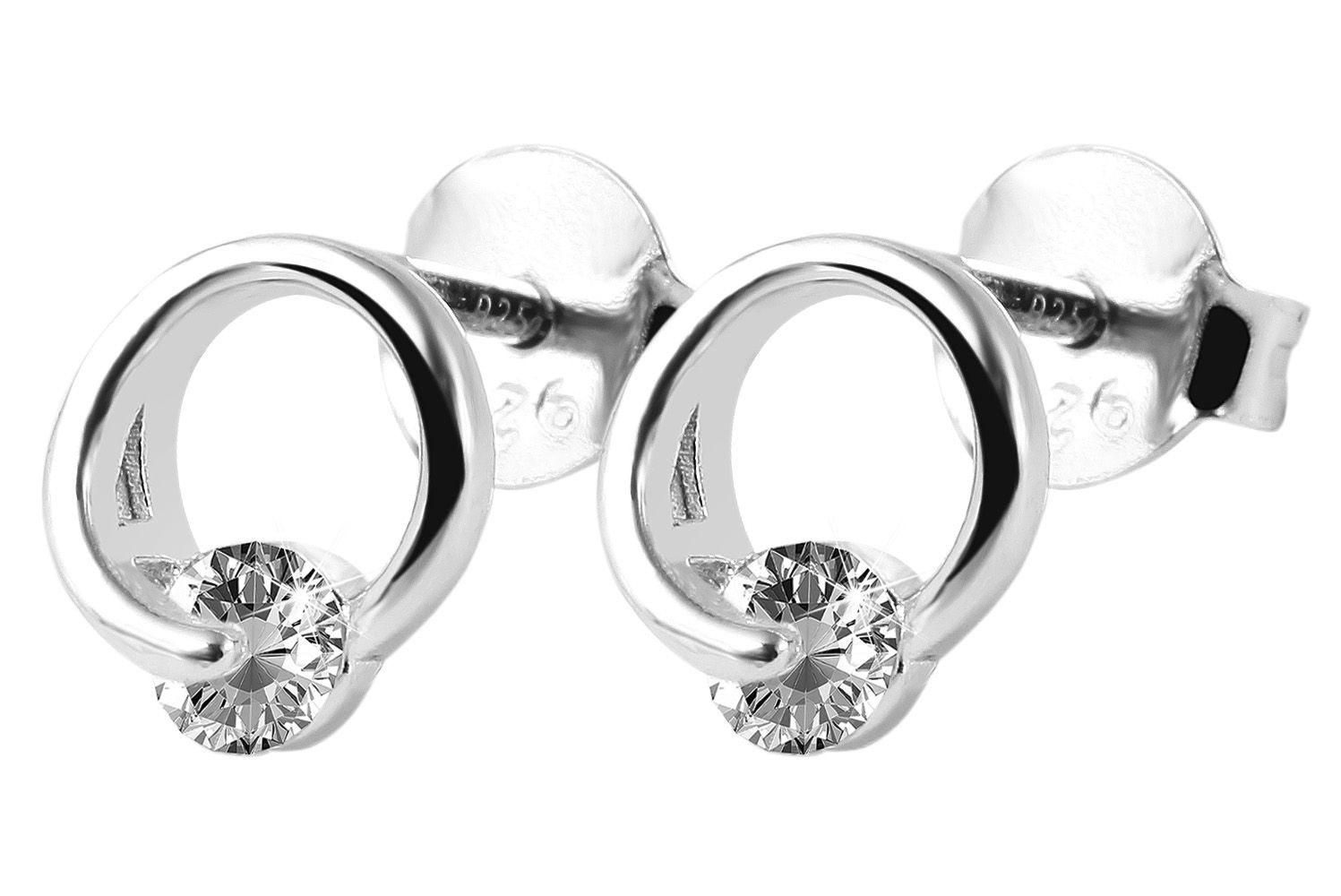 Adelia´s Paar Ohrhänger "Damen Ohrringe – Ohrstecker aus 925 Silber mit Zir günstig online kaufen