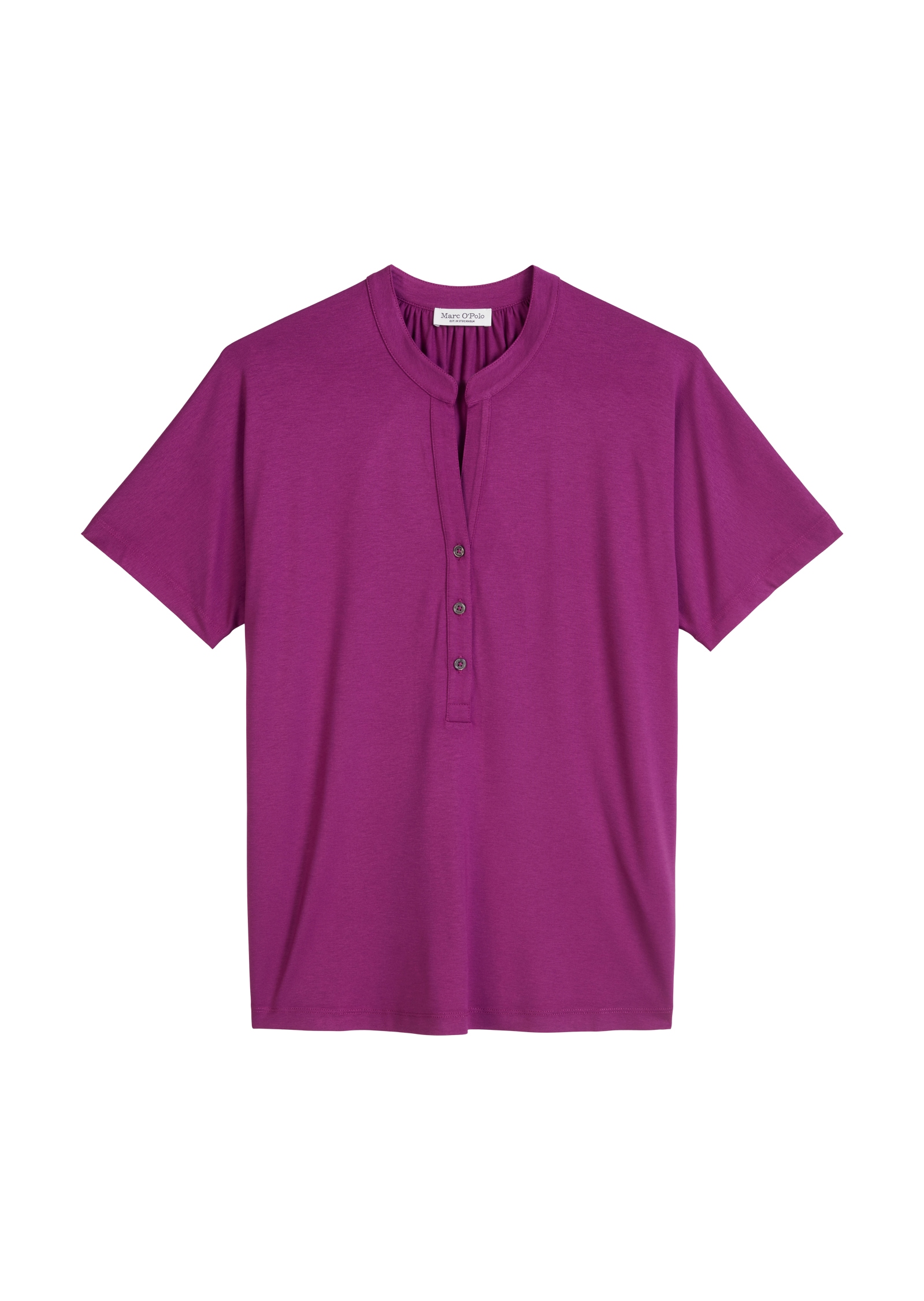 Marc O'Polo Stehkragenshirt, mit Knopfleiste