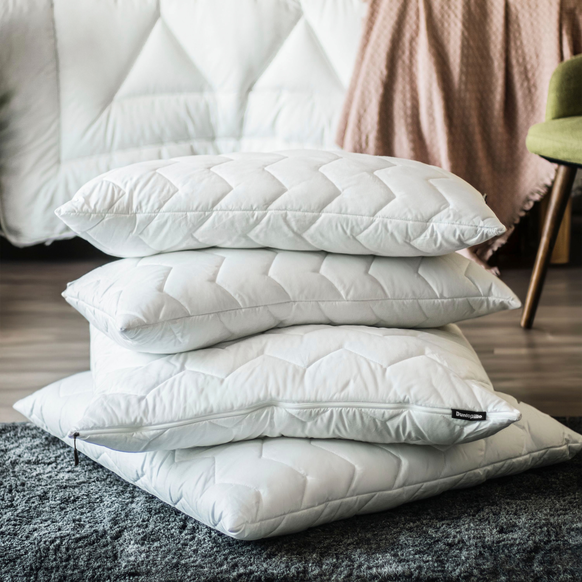 Dunlopillo Baumwollkissen "Life 40x80 oder 80x80 cm, Dunlofill Vital High-T günstig online kaufen