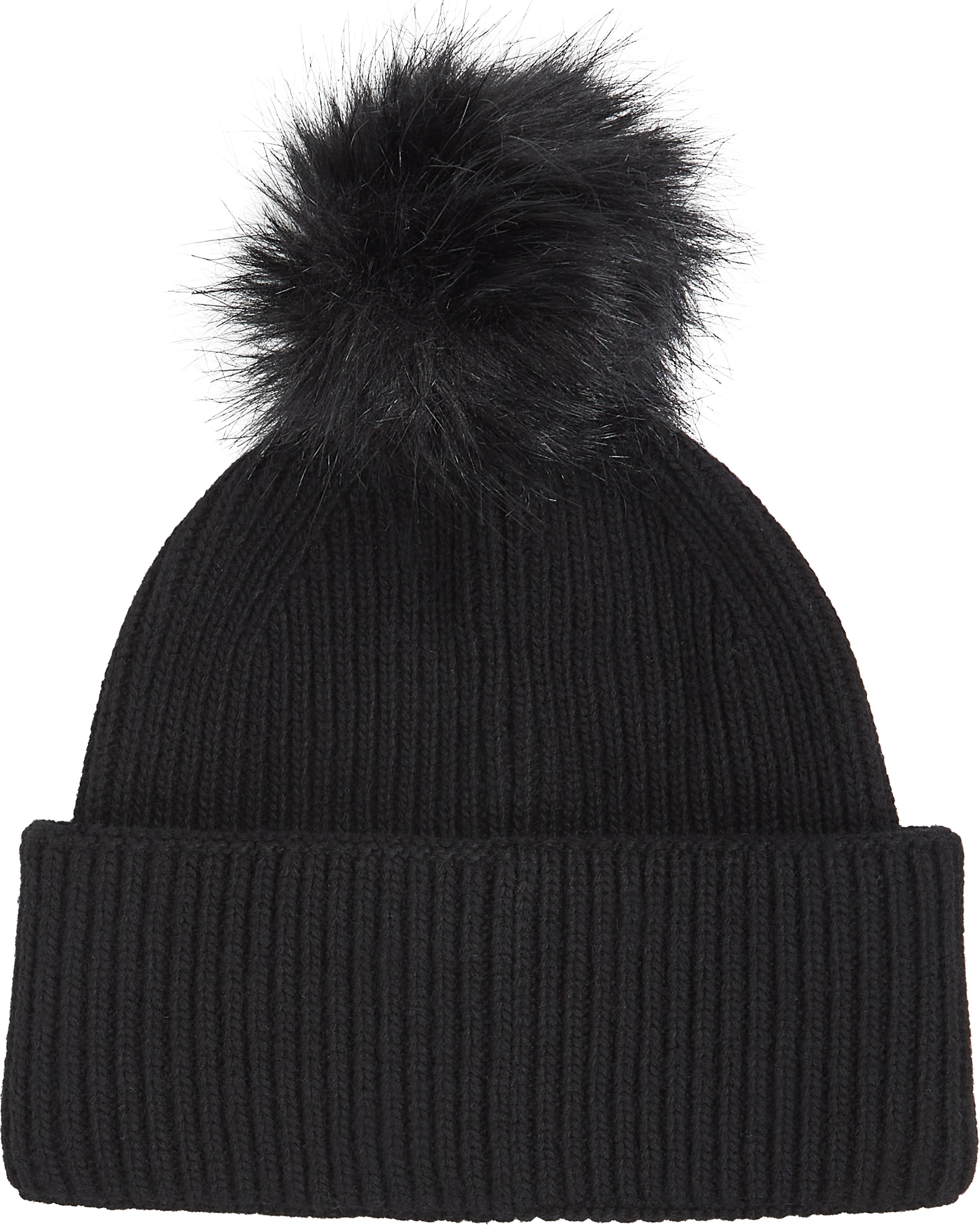 Tommy Hilfiger Beanie "ELEVATED CHIC BEANIE W/POMPOM", Logoemblem, Pompon günstig online kaufen