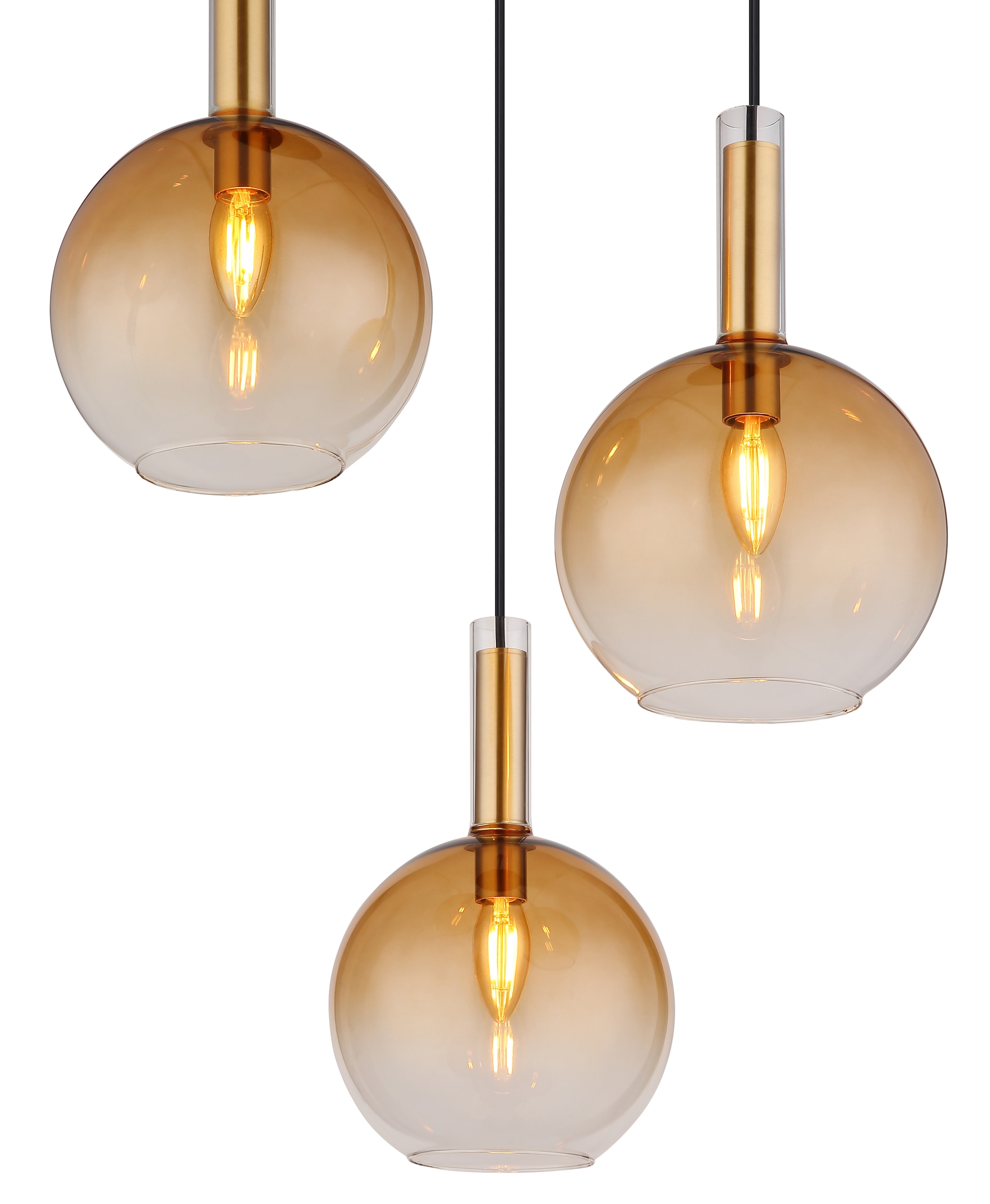 GLOBO LIGHTING Hängeleuchte »MARINELLA«, Leuchtmittel E14 | ohne Leuchtmittel, Hängelampe/Pendelleuchte/Esszimmer/Wohnzimmer/Esstisch