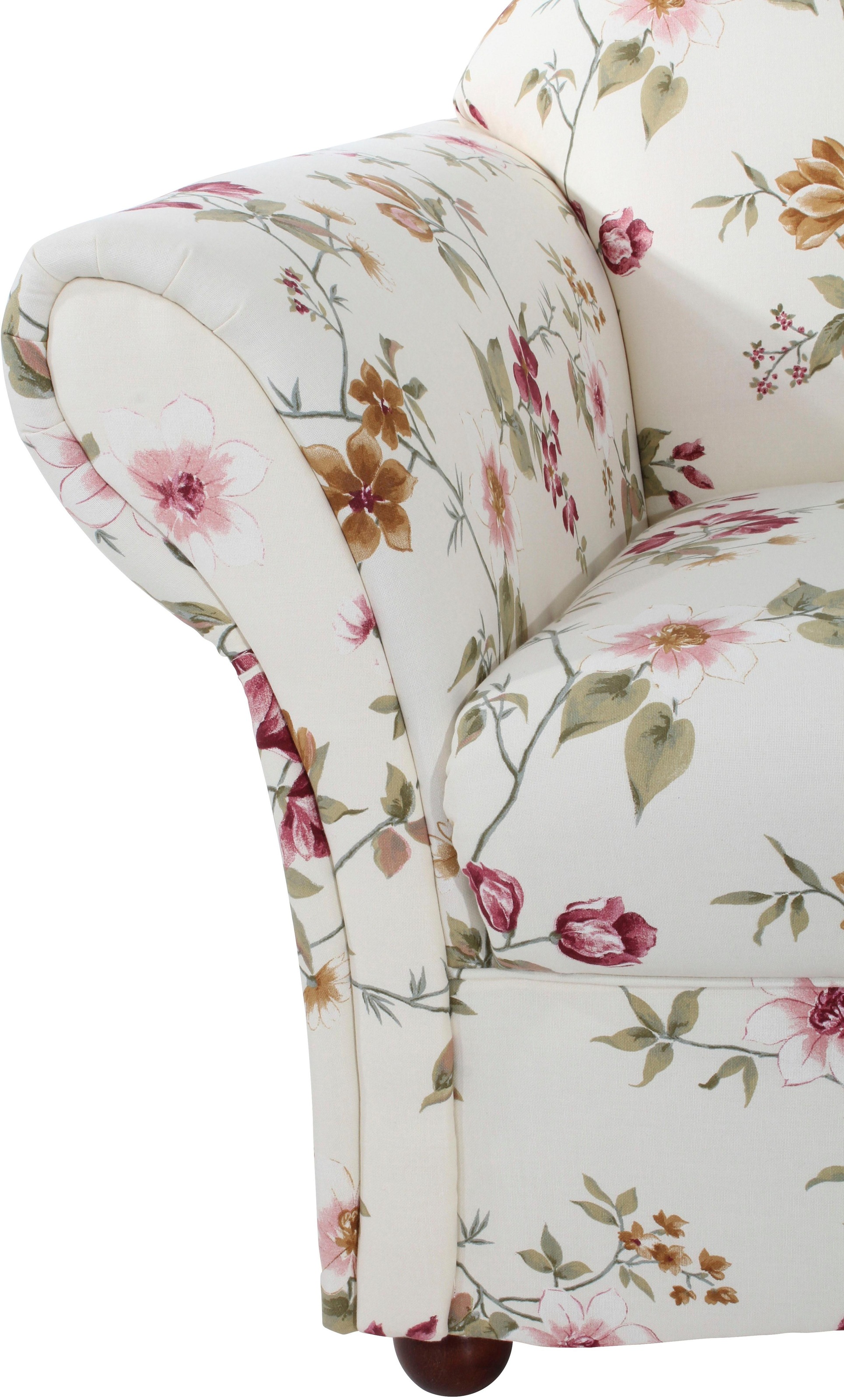 Max Winzer® Recamiere »floraler Bezug, klassisch elegant, guter Sitzkomfort, Solitärmöbel«, Armlehne wahlweise links oder rechts