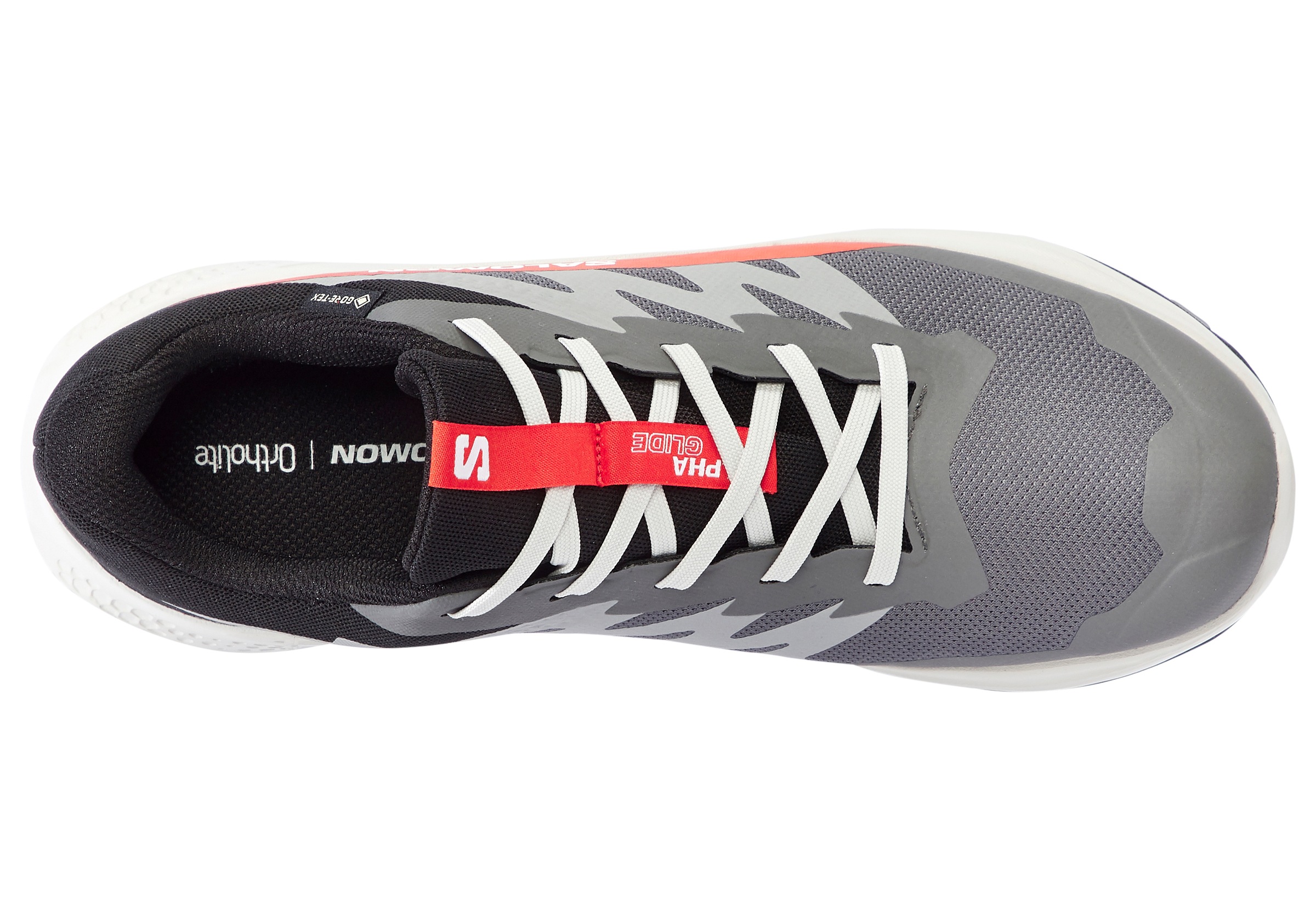Salomon Alphaglide Gore-Tex Laufschuh Castlerock/Lunar Rock/Cherry Tomato 46 3