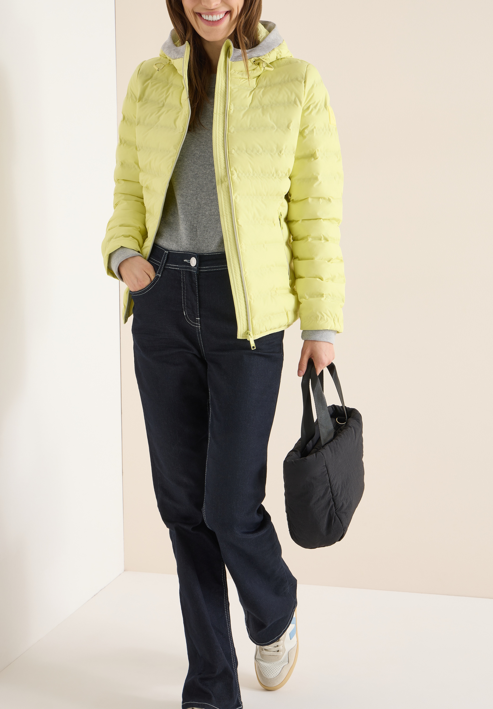 Cecil Steppjacke ohne Kapuze in Welded-Optik