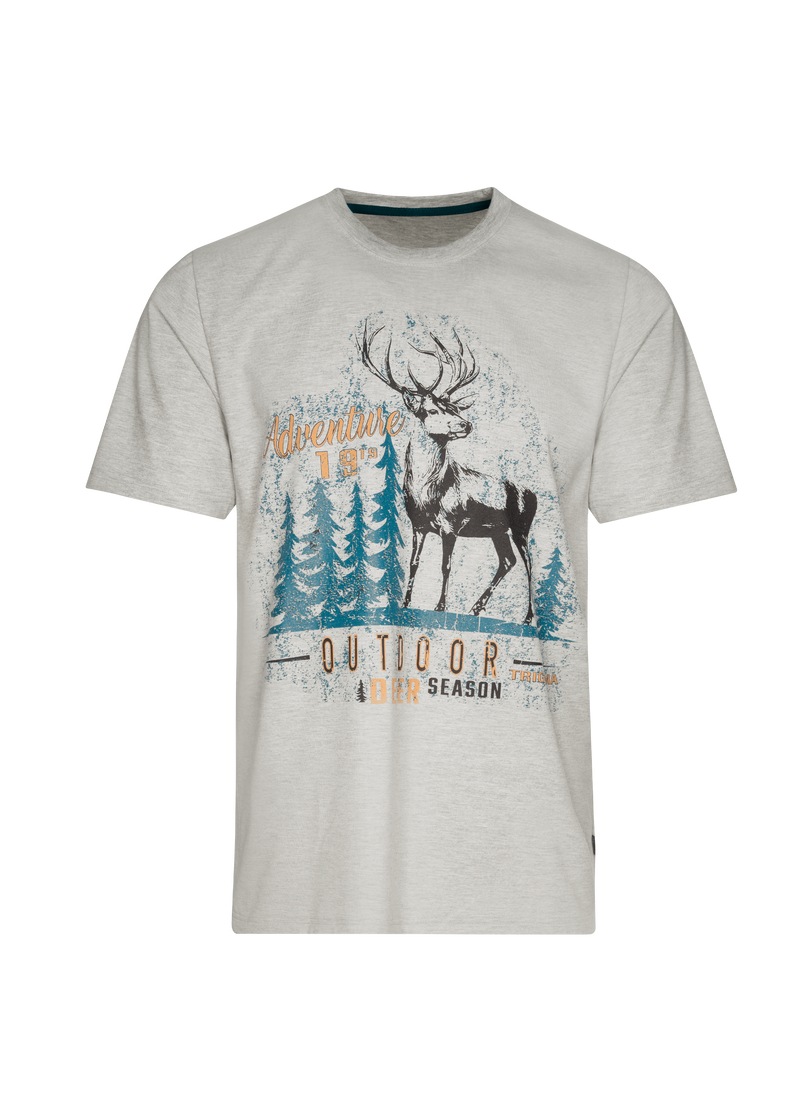 Trigema T-Shirt "TRIGEMA T-Shirt mit großem Hirsch-Printmotiv" 1 Stk. günstig online kaufen