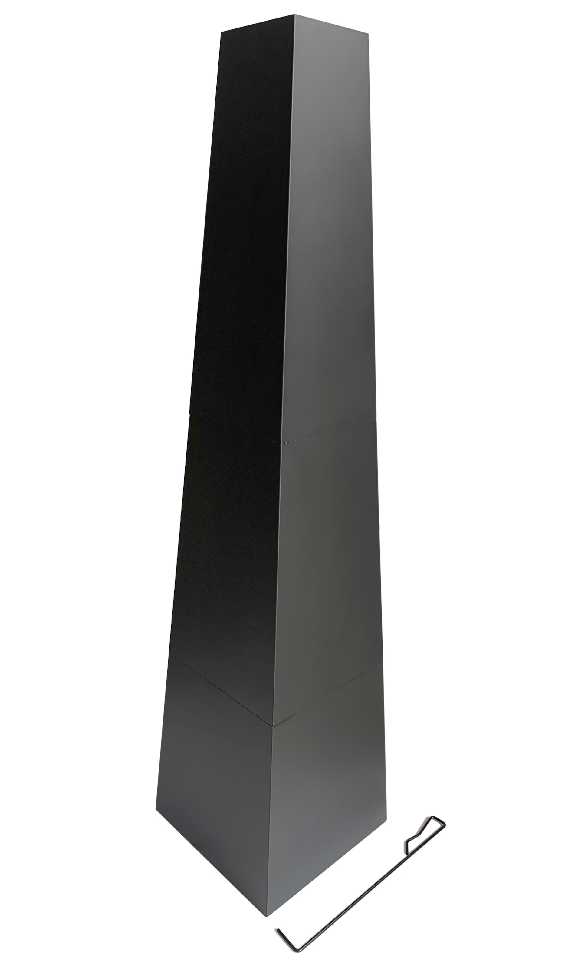 Tepro Feuerstelle »Bainbridge«, Pyramidenkamin mit Brennholzregal, BxLxH: 36x36x150 cm