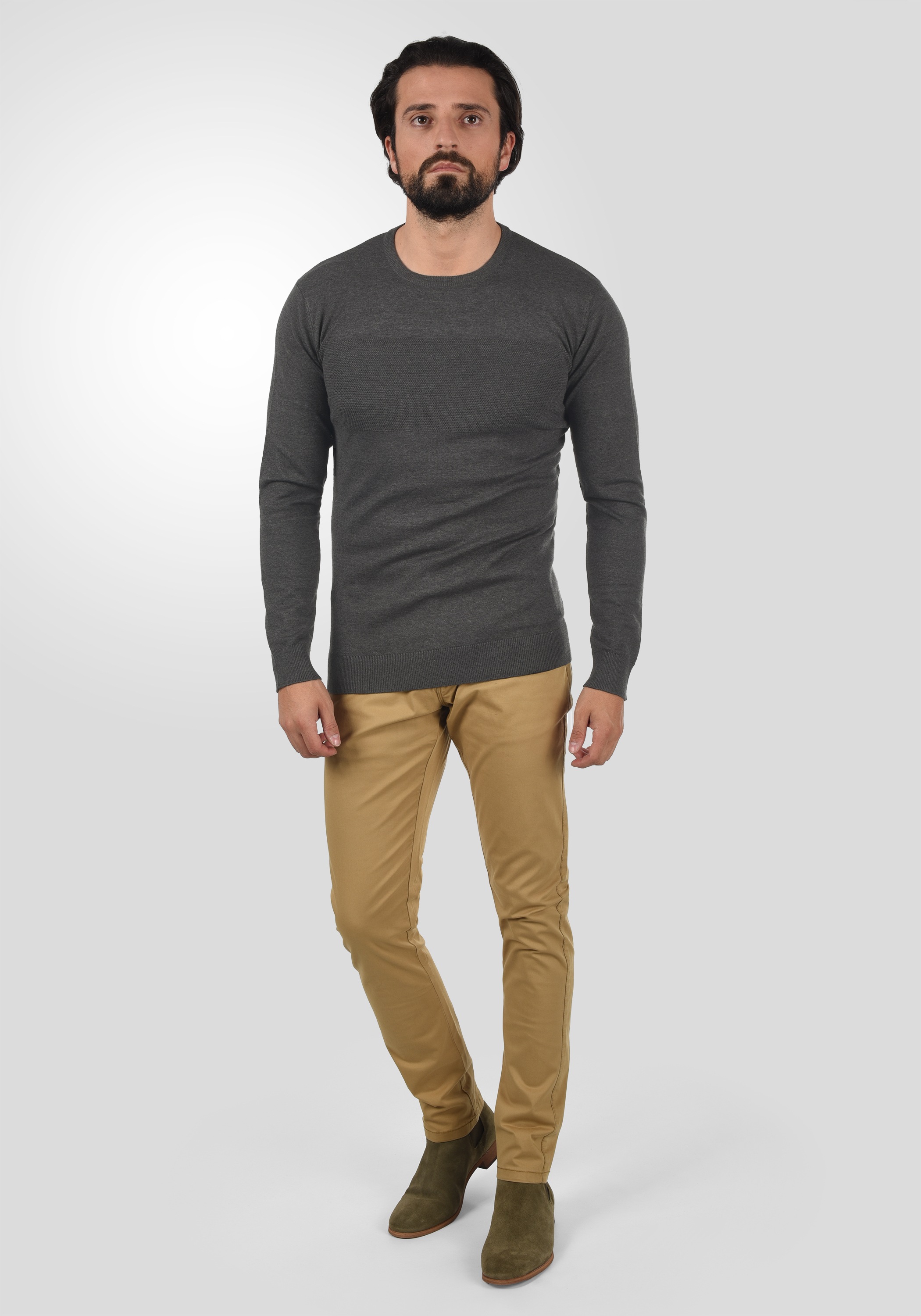 Indicode Strickfleece-Pullover »Strickpullover IDErnesto«