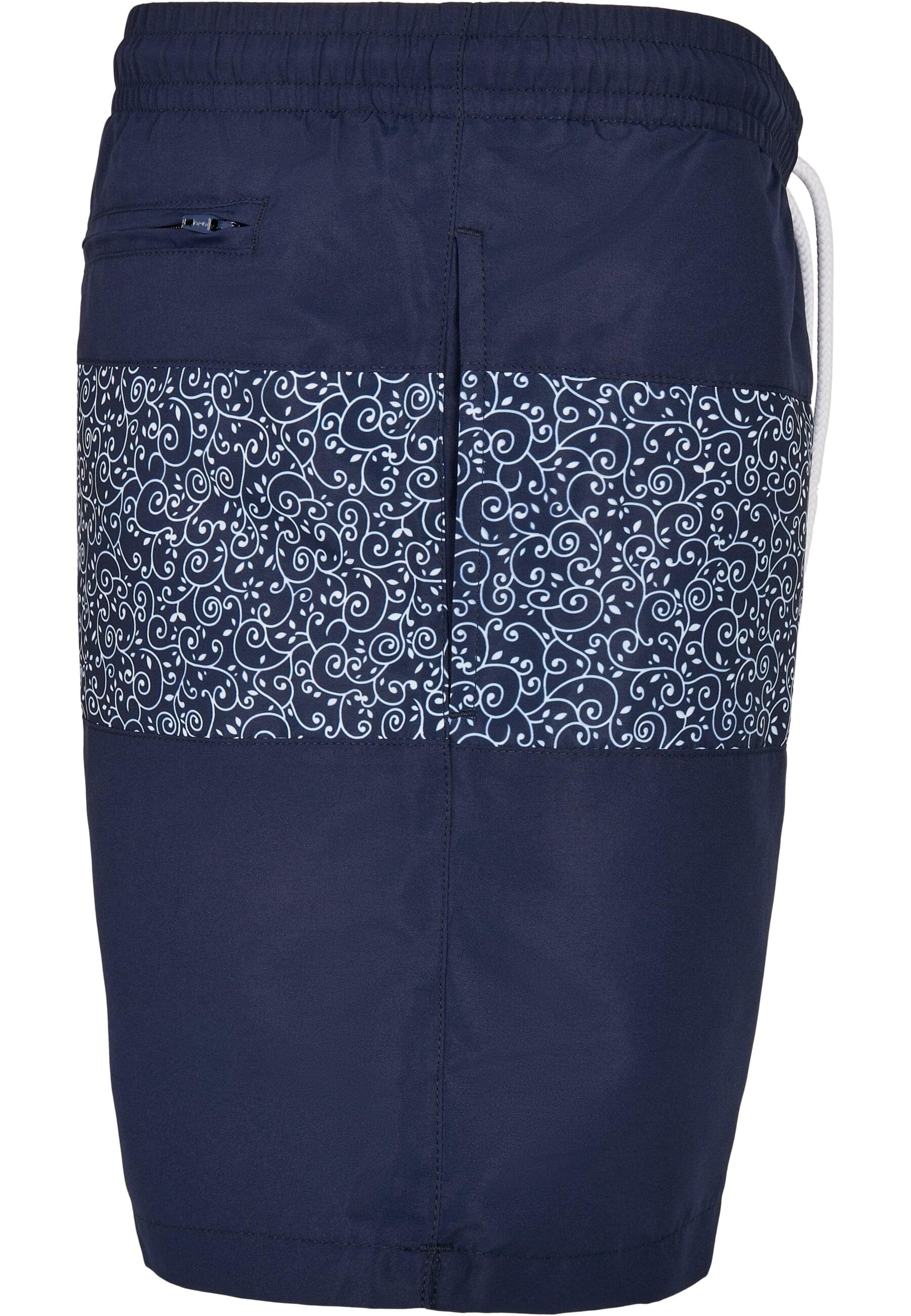 URBAN CLASSICS Badeshorts »Urban Classics Herren Mid Block Pattern Swim Shorts«