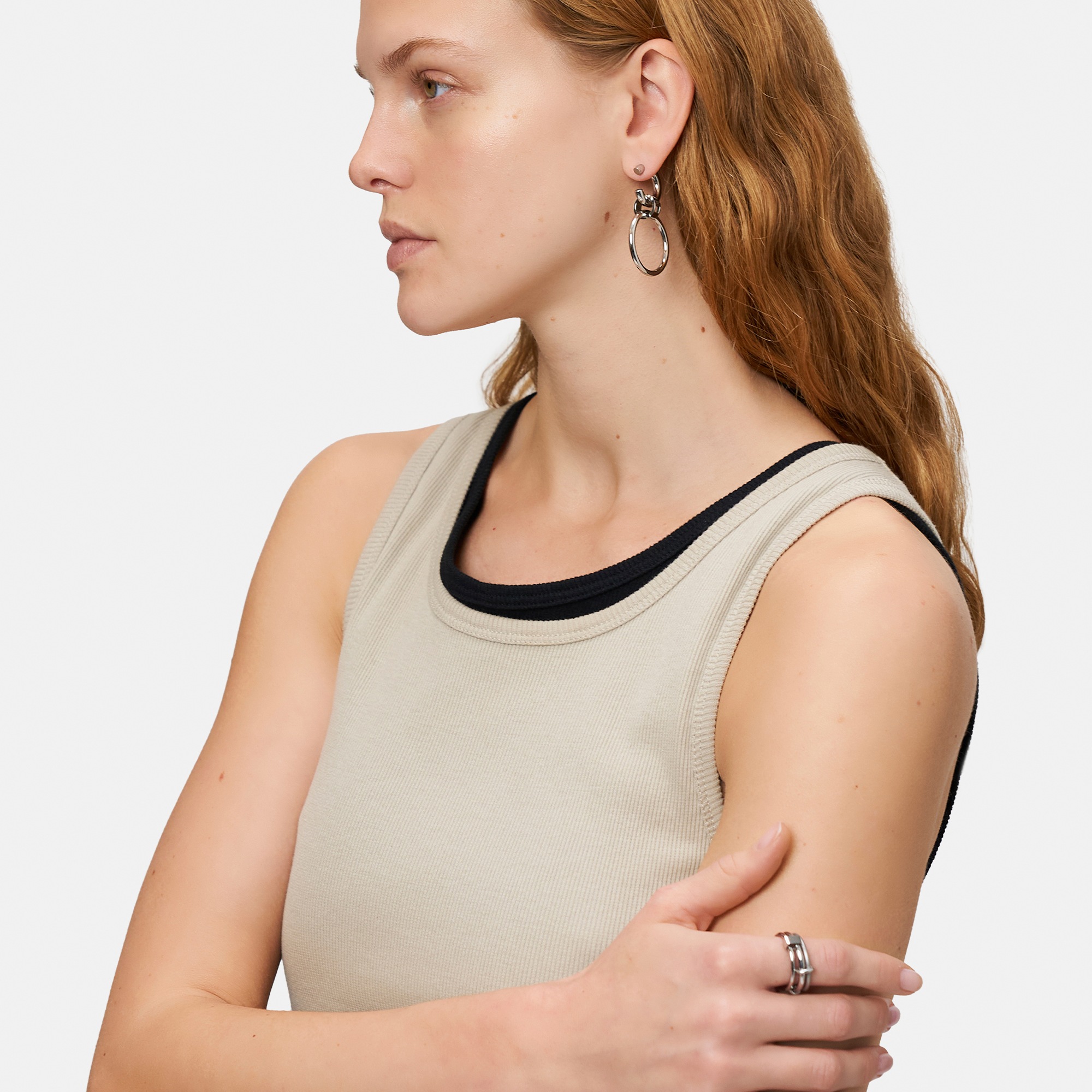 Liebeskind Berlin Paar Creolen »Schmuck Geschenk Edelstahl Ohrringe The D-Link Statement«