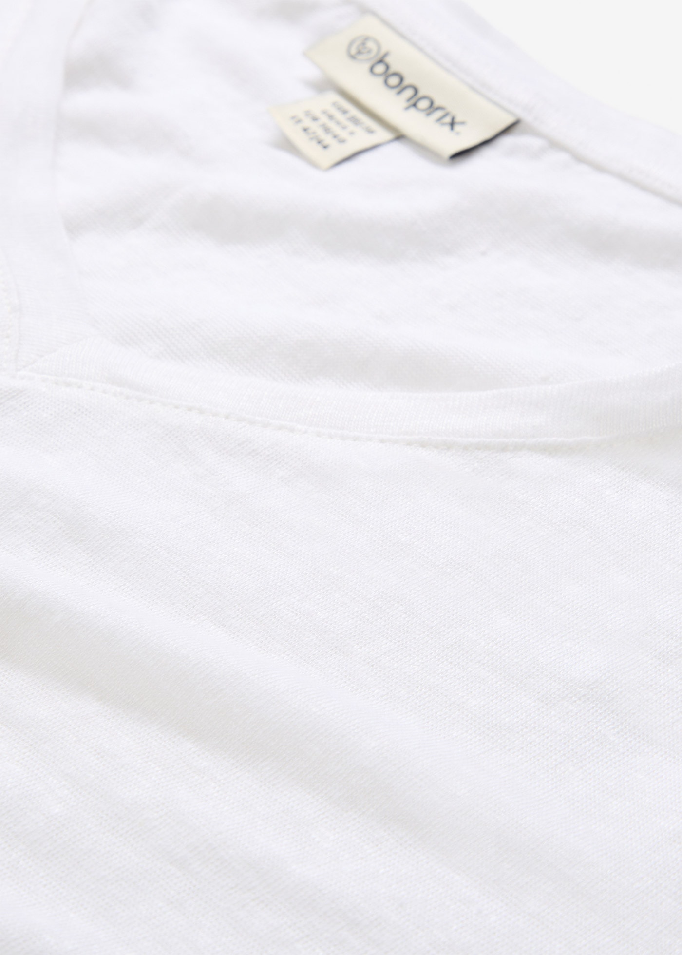 bonprix T-Shirt »Shirt aus reinem Leinen« Shirt aus reinem Leinen