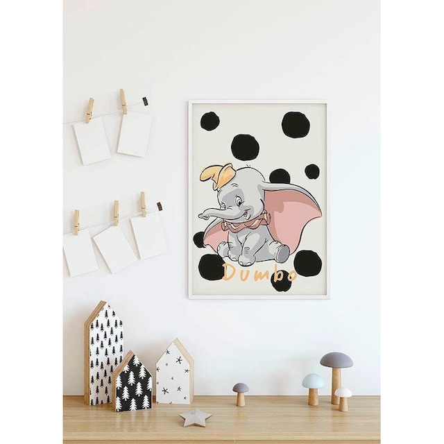 Komar Poster »Dumbo Dots«, Disney, (1 St.), Kinderzimmer, Schlafzimmer,  Wohnzimmer | BAUR