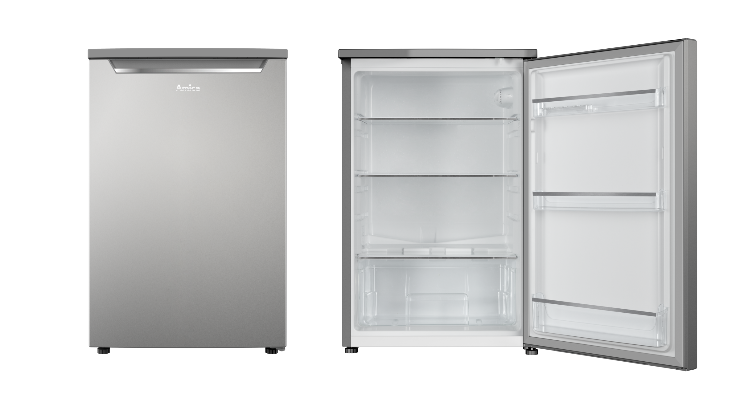Amica Vollraumkühlschrank »VKS 351 125 E« 85 cm hoch 55 cm breit Eleganter Kompaktkühlschrank mit flexiblem Stauraumkonzept