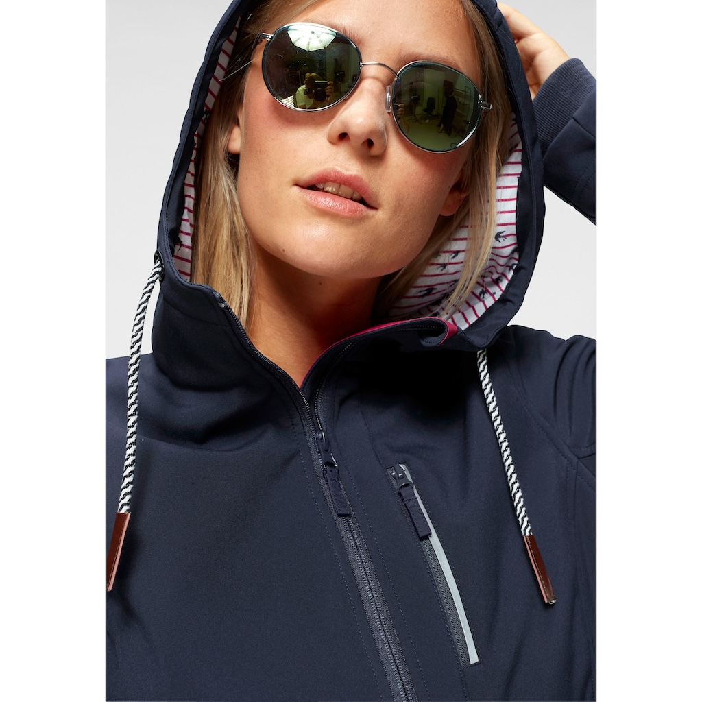 Ocean Sportswear Softshelljacke »aus nachhaltig recyceltem Polyester« mit  Kapuze