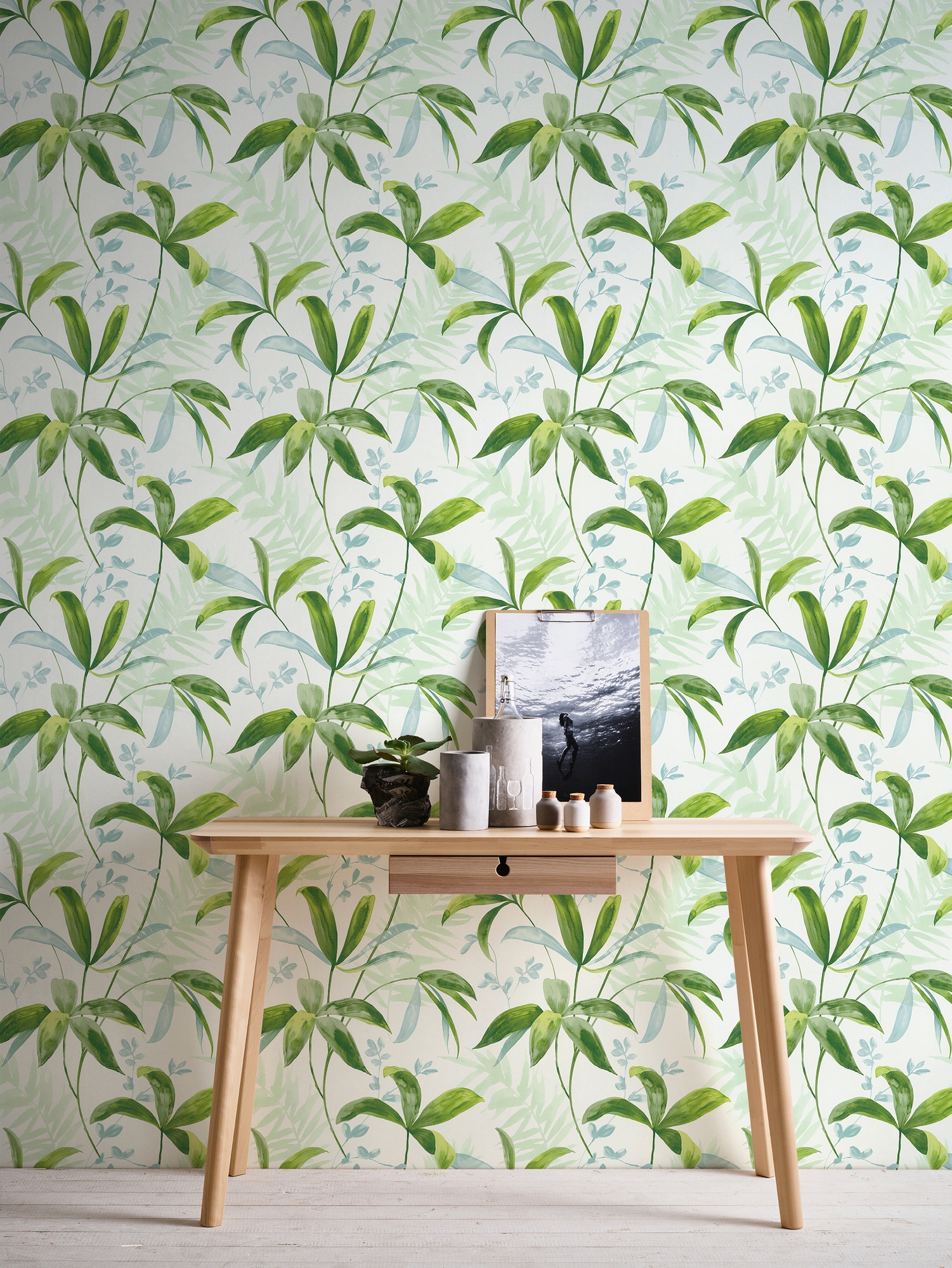 Architects Paper Vliestapete »Jungle Chic«, floral-botanisch-tropisch, Palmentapete Tapete Dschungel