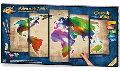 Schipper Malen nach Zahlen »Meisterklasse Polyptychon - Colorful World«, Made in Germany kaufen
