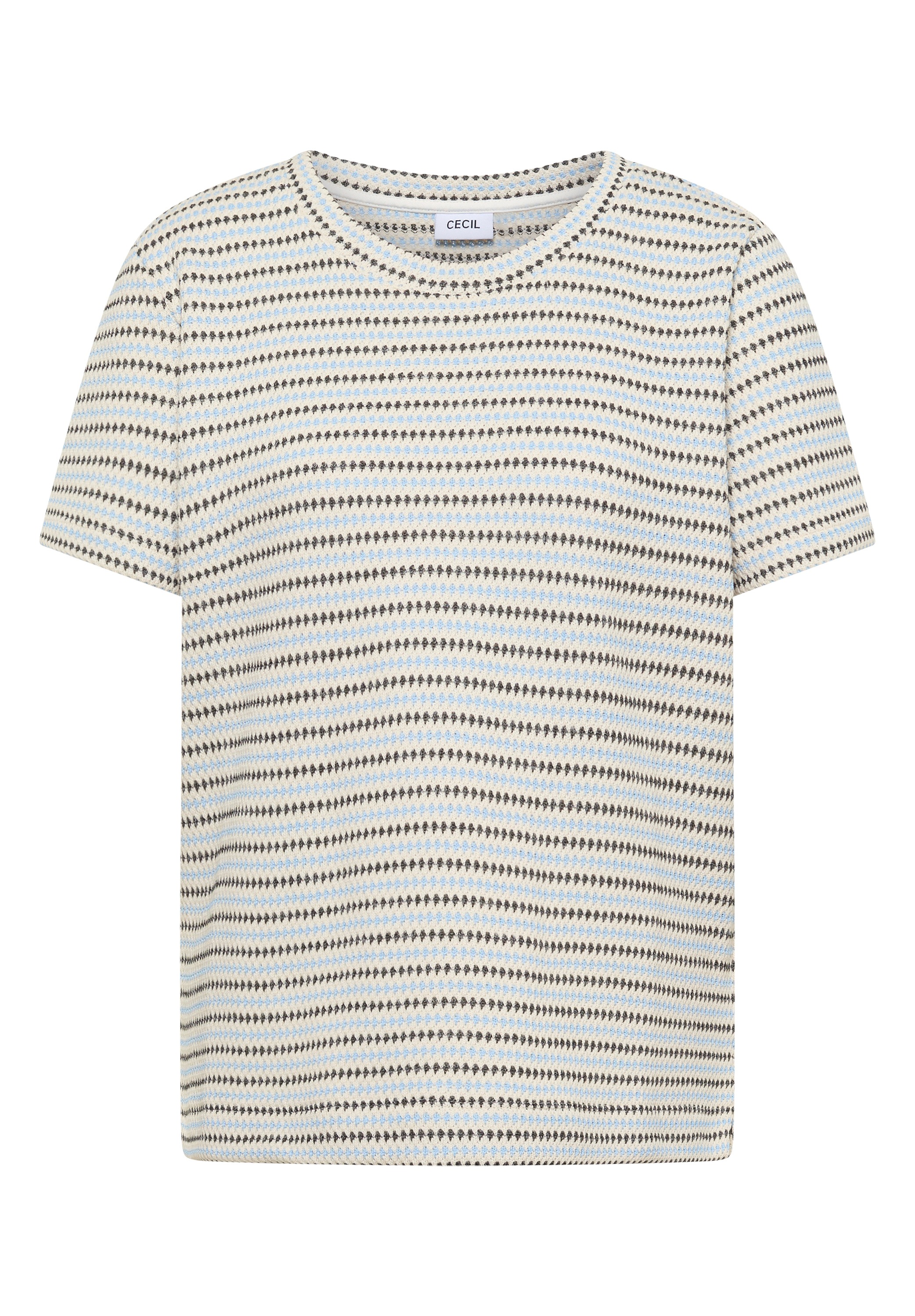 Cecil Rundhalsshirt Rundhalsausschnitt
