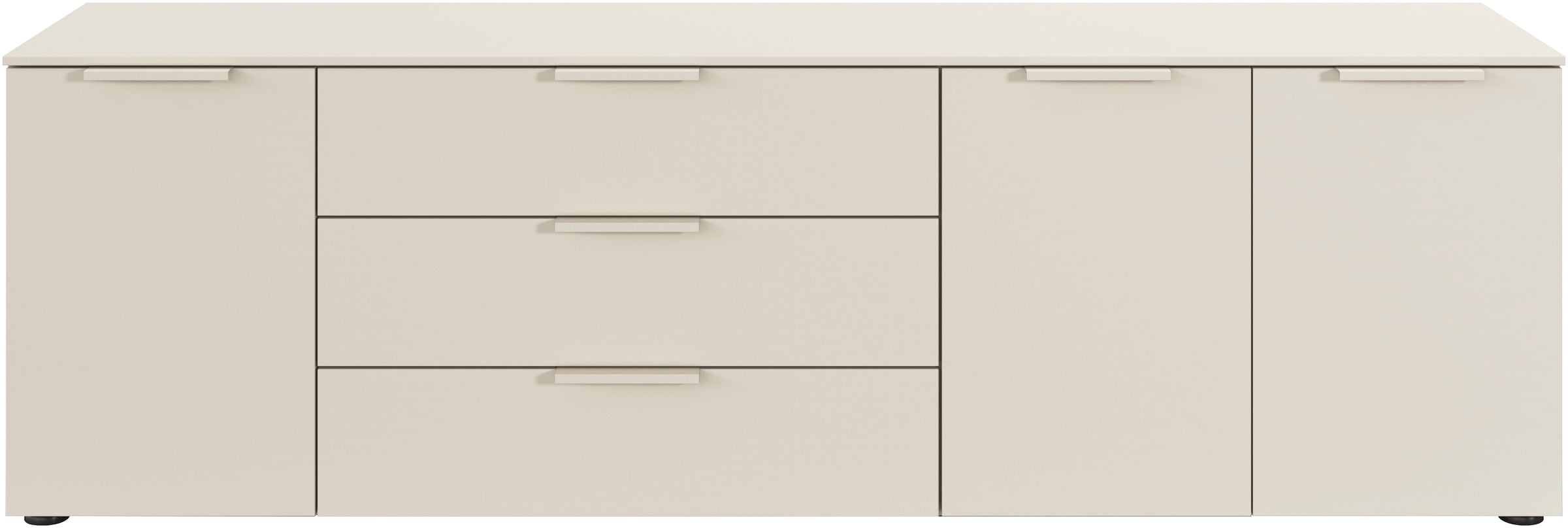 rauch Schubkastenkommode »Kommode Türkommode Sideboard Kombikommode FLIPP«, (Breite 200 cm mit 2 Einlegeböden), 3-türig mit 3 Schubladen und Soft-Close-Funktion