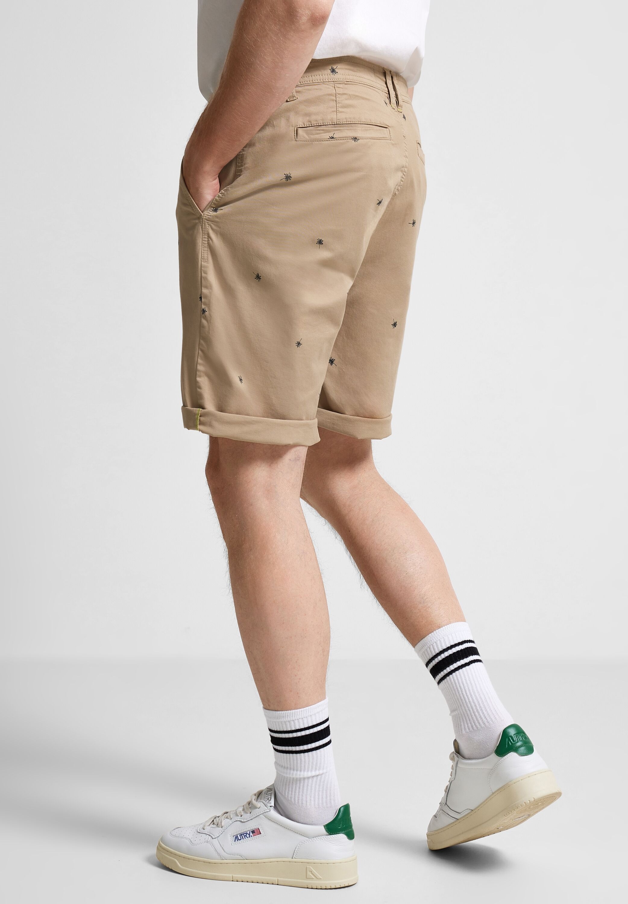 STREET ONE MEN Shorts, mit allover Print günstig online kaufen