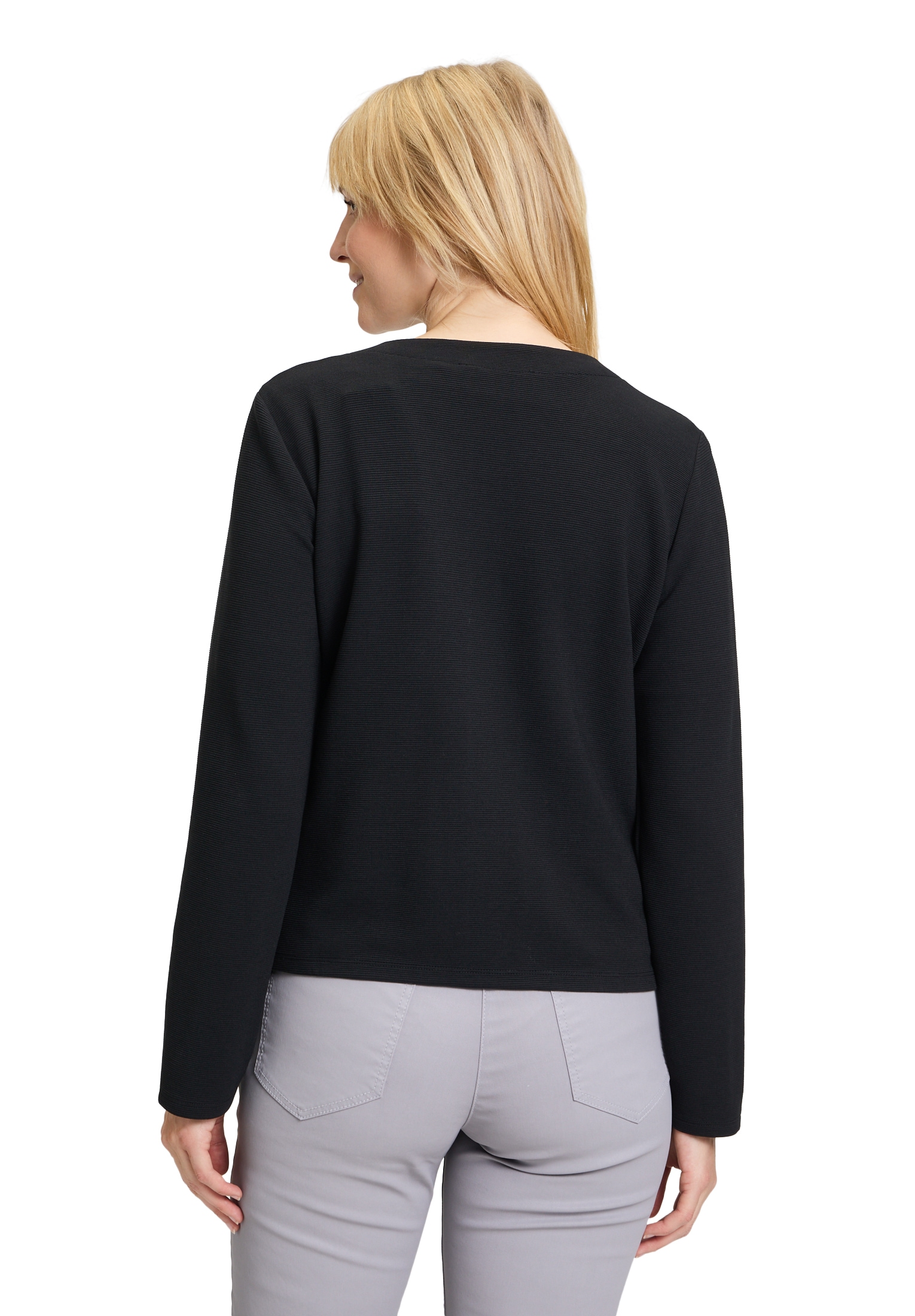 Betty Barclay Sweatjacke »Betty Barclay Damen Shirtjacke mit Struktur«, Taschen