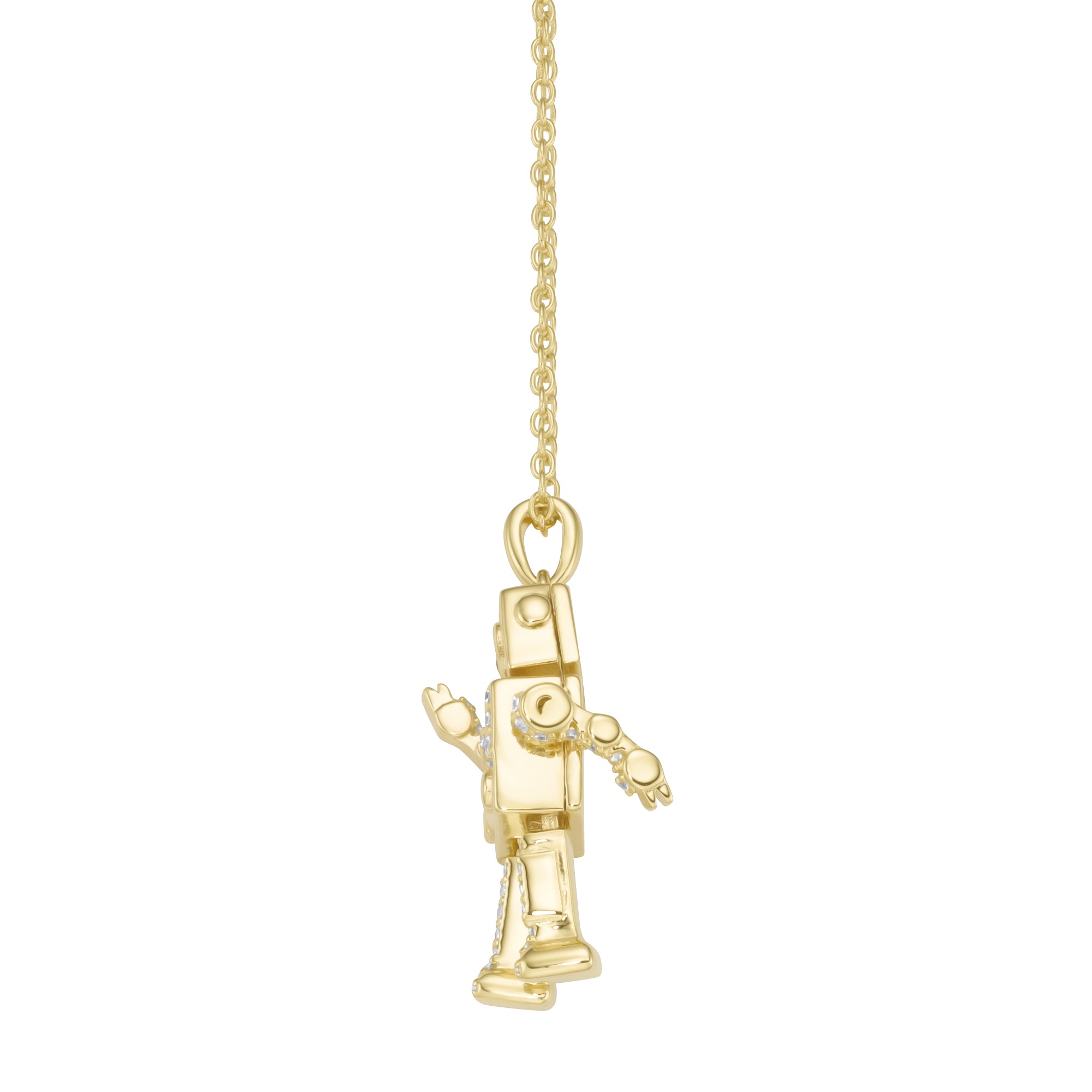GIORGIO MARTELLO MILANO Kette mit Anhänger »Anhänger Roboter mit Zirkonia, Silber 925«
