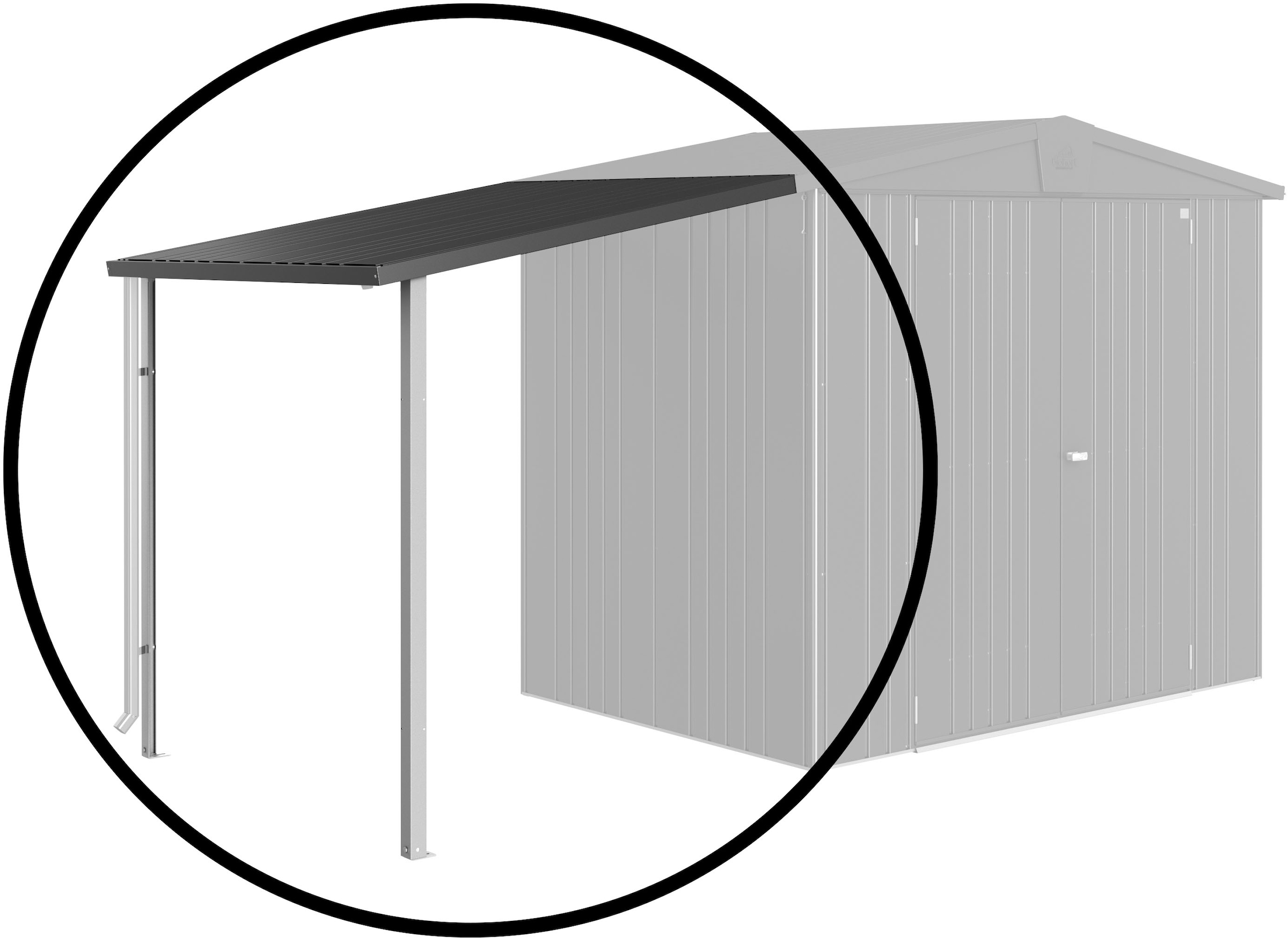 Biohort Gerätehaus-Anbaudach "für Gerätehaus Europa Gr. 2/Gr.3/Gr.4A, versc günstig online kaufen