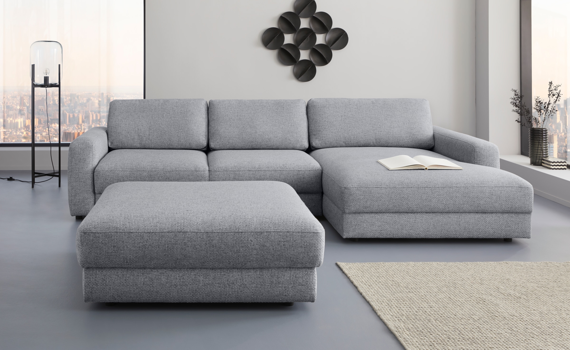 Places of Style Ecksofa "Bloomfield, bequem und elegant, L-Form", wahlweise günstig online kaufen