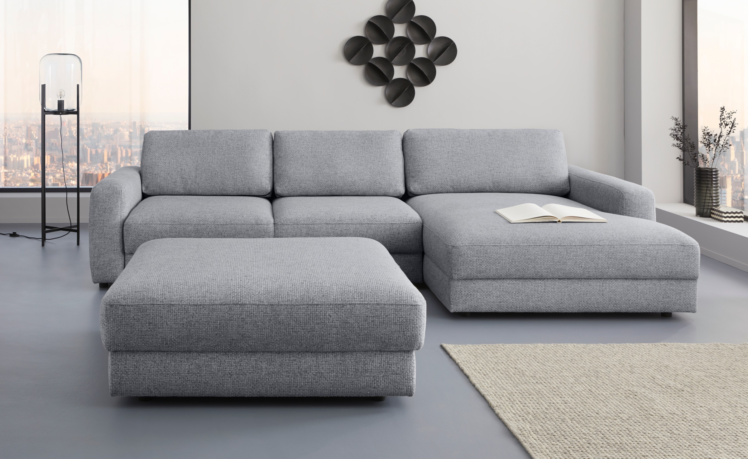 Places of Style Ecksofa "Bloomfield, bequem und elegant, OTTOs Choice, L-Fo günstig online kaufen