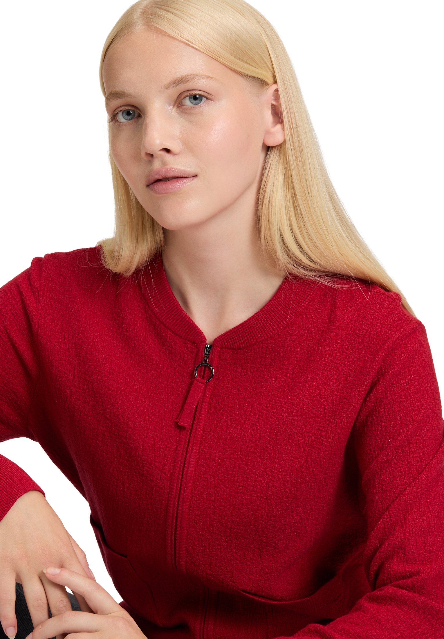 Betty&Co Strickjacke »Betty & Co Damen Strick-Cardigan mit Reißverschluss«