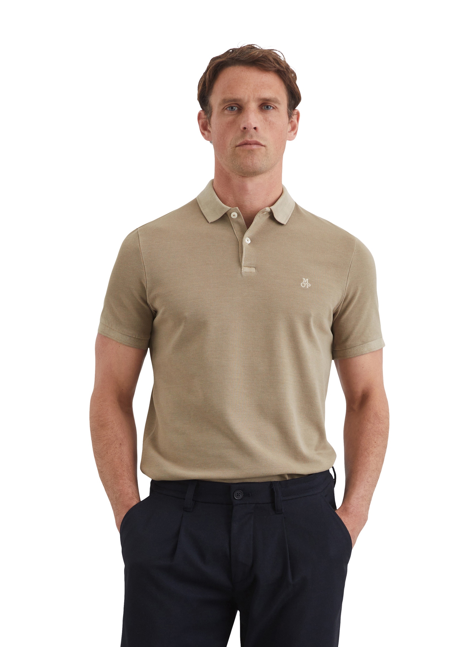 Marc OPolo Poloshirt "aus Bio-Baumwoll-Stretch" günstig online kaufen