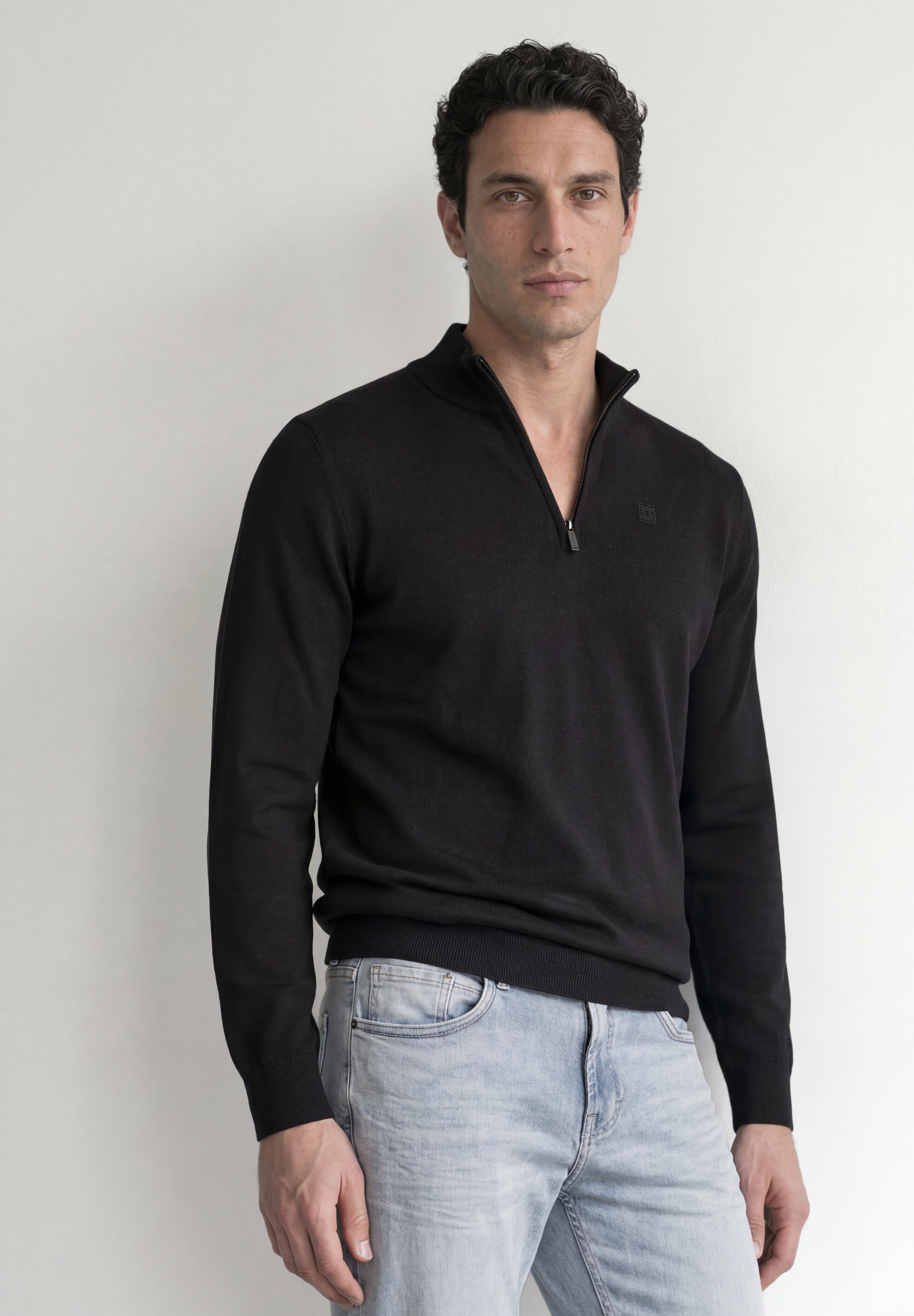 STREET ONE MEN Troyer aus reiner Baumwolle