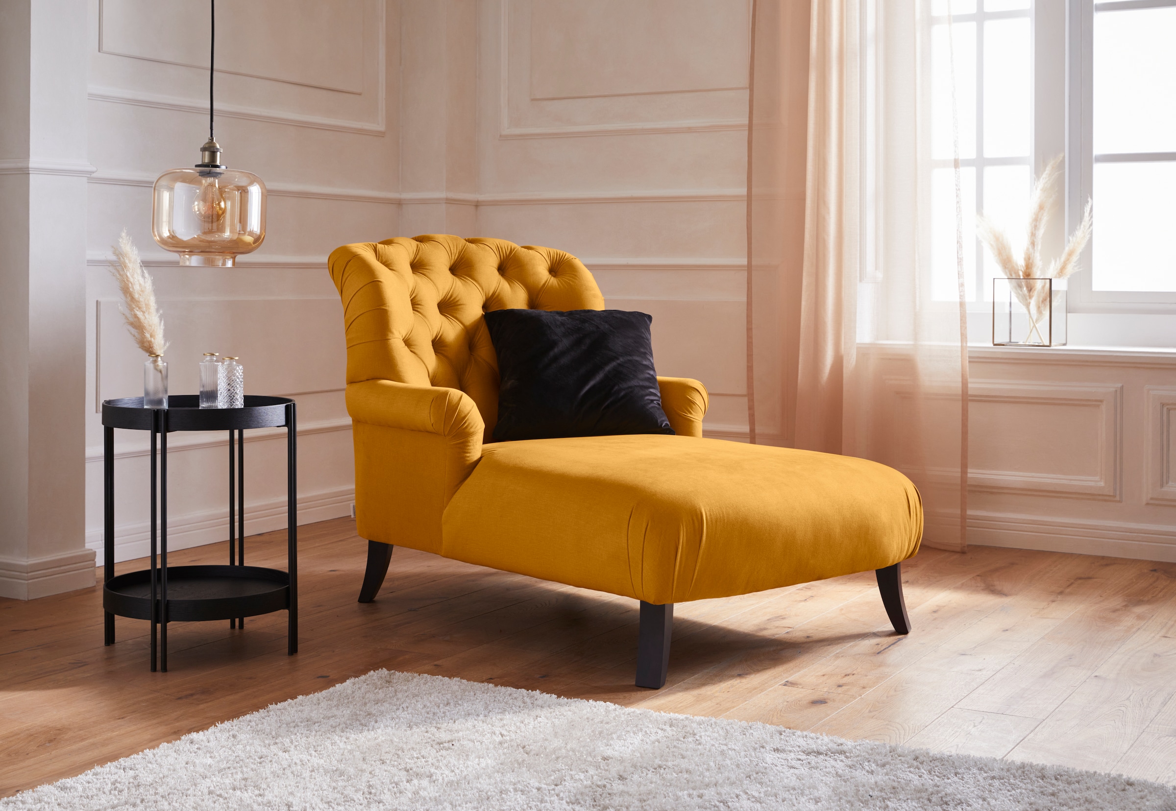 Home affaire Loveseat "Amiens Sessel Loungesessel", mit wunderschöner Knopf günstig online kaufen
