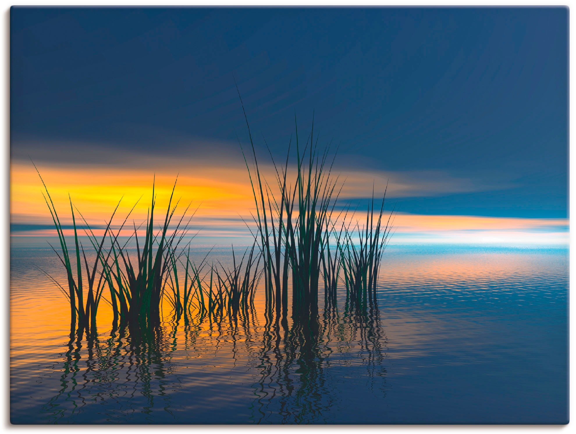 Artland Wandbild »Sonnenuntergang BAUR | Wandaufkleber Gewässer, versch. als oder Leinwandbild, Poster III«, Alubild, (1 St.), in Größen bestellen