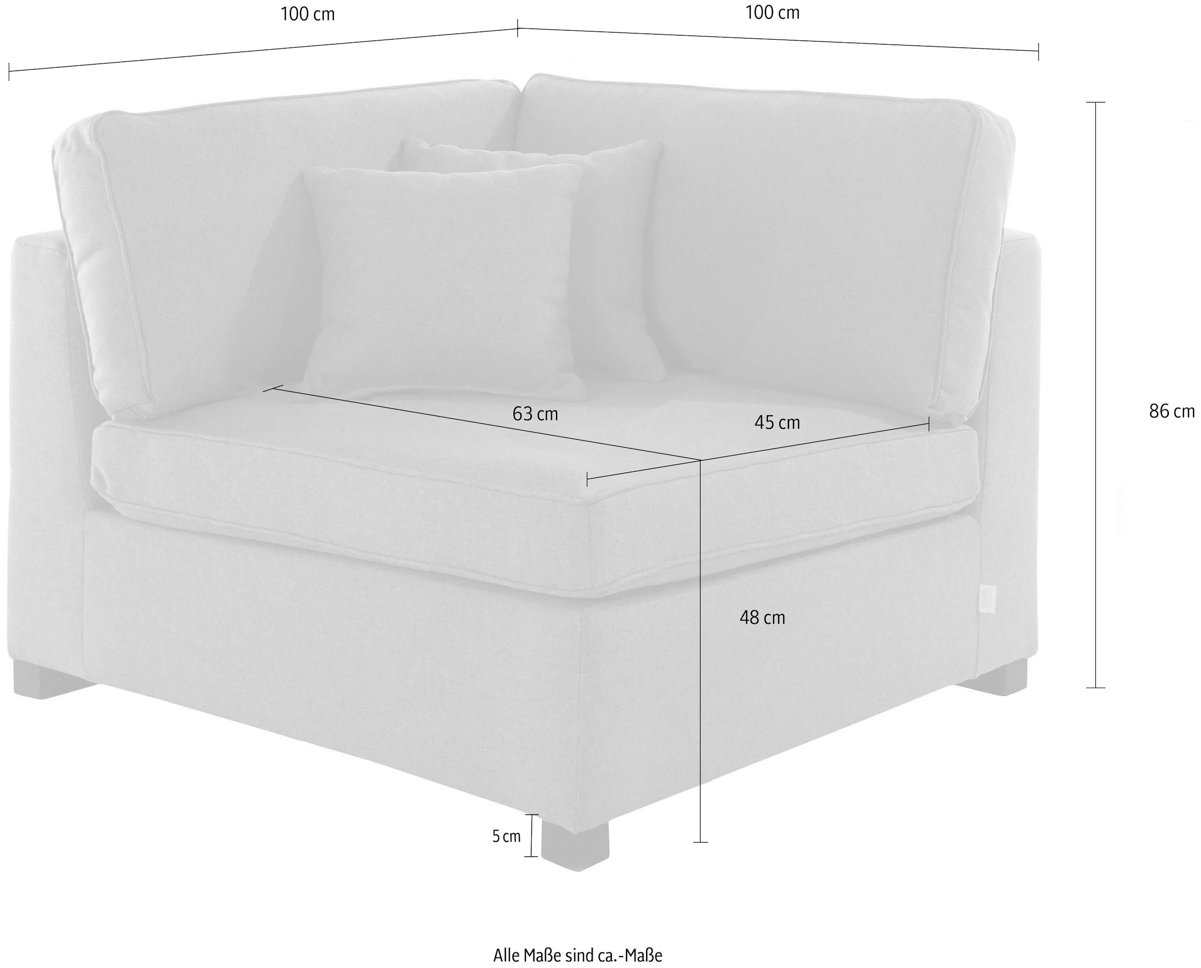 Guido Maria Kretschmer Home&Living Sofaelement »Skara«, Modul zum eigenen Zusammenstellen, in vielen Bezugsqualitäten
