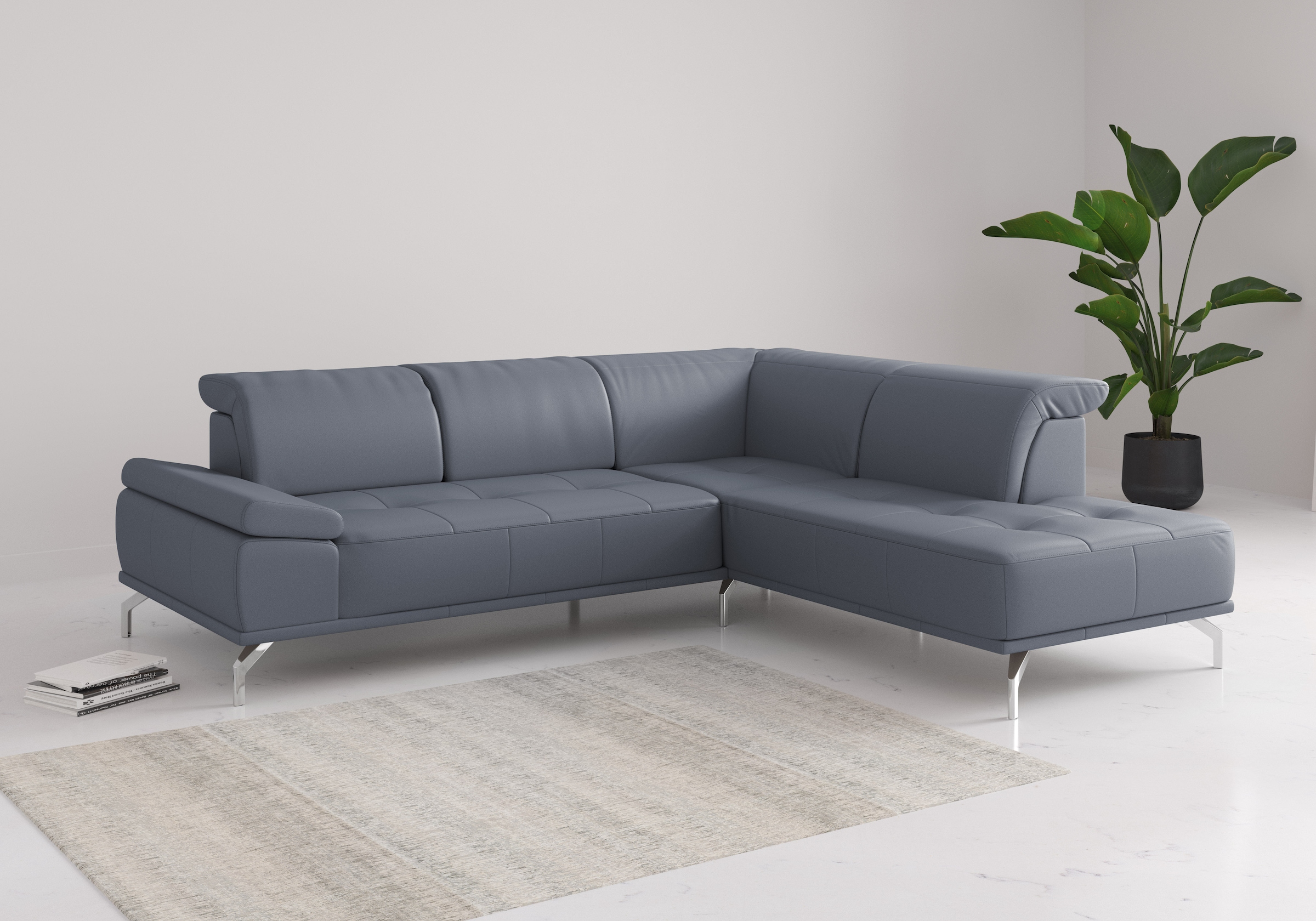 OTTO home Ecksofa "Caluna" Inkl.Sitztiefenverstellung, wahlweise mit Kopf- und Armteilverstellung