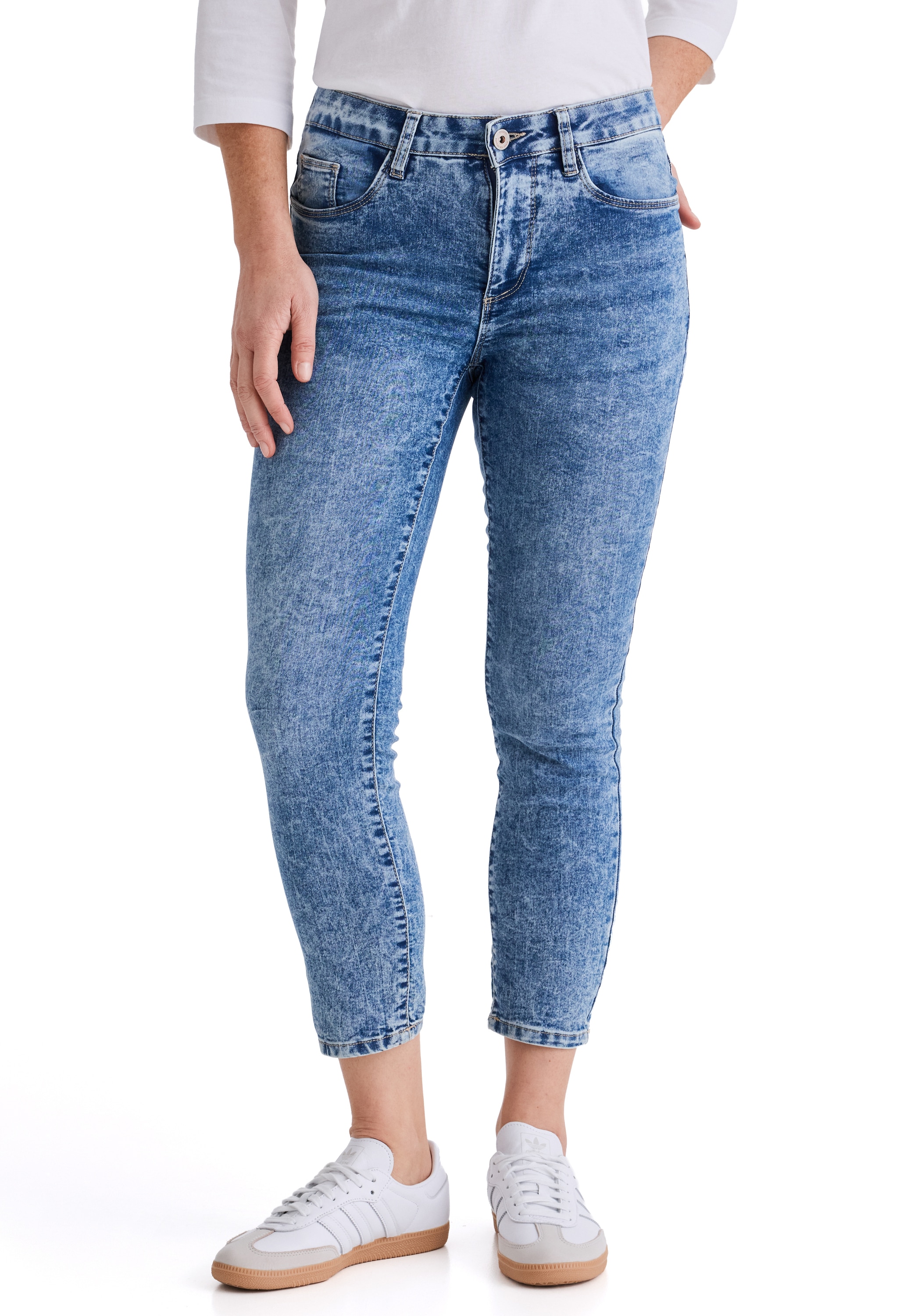 STOOKER WOMEN 5-Pocket-Jeans "Florenz Season Slim Fit Jeans" Slim Fit Casua günstig online kaufen