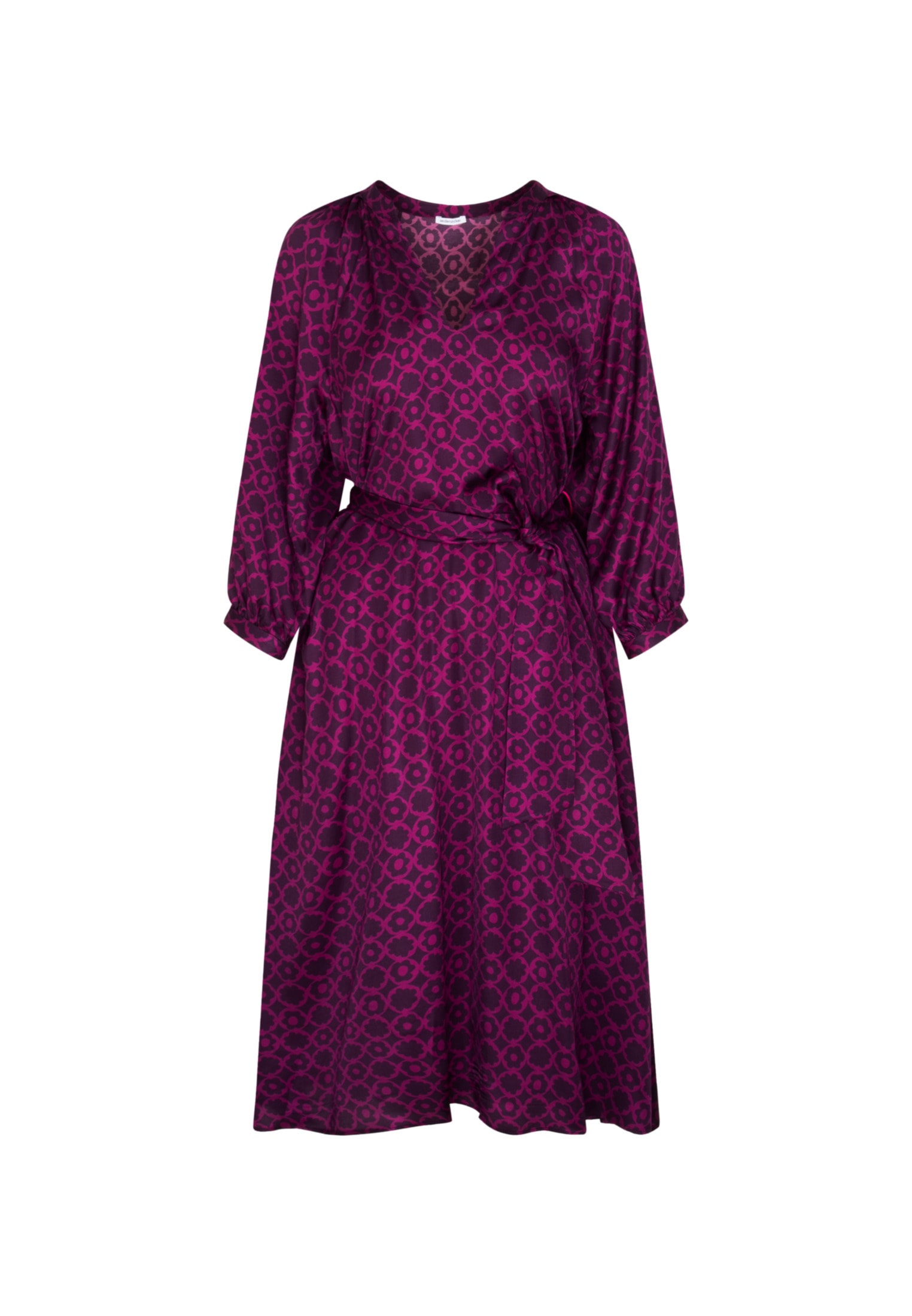 seidensticker Sommerkleid »Schwarze Rose«, 3/4-Arm Rundhals Druck